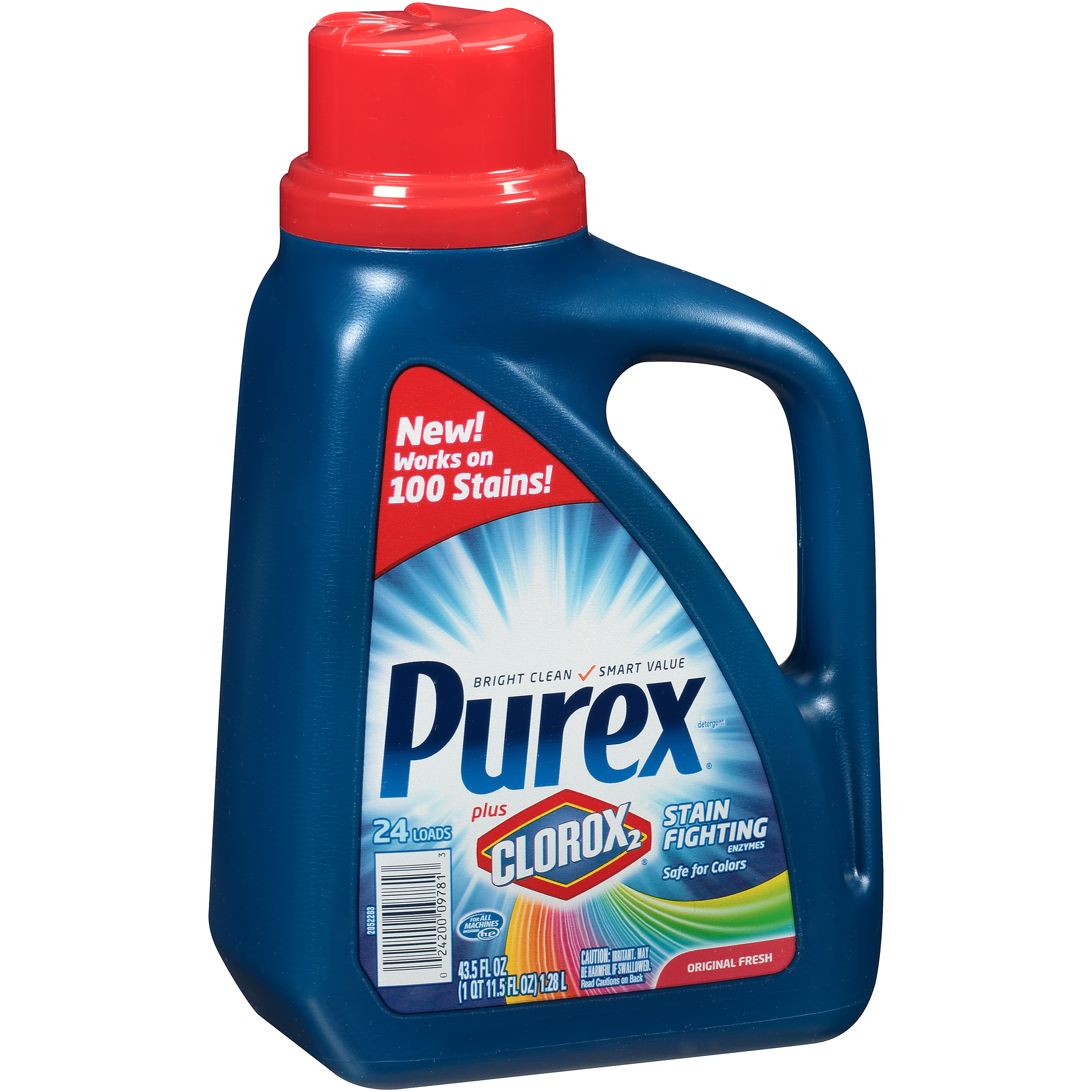 UPC 024200097813 product image for Plus Clorox2 Stain Fighting Enzymes Original Fresh Laundry Detergent 43.5 FL OZ | upcitemdb.com