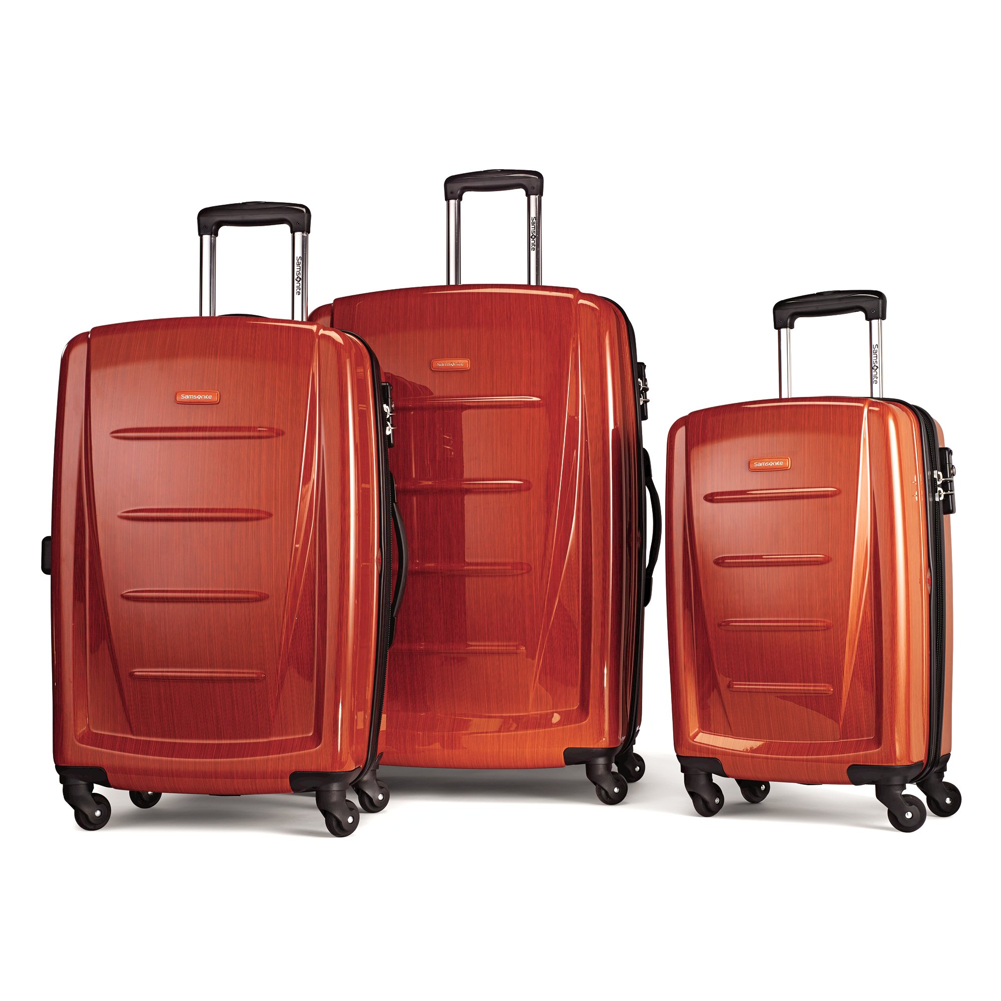 UPC 043202573163 product image for Winfield 2 Fashion 3 Piece Nesting Spinner Luggage Set - Color: Orange | upcitemdb.com