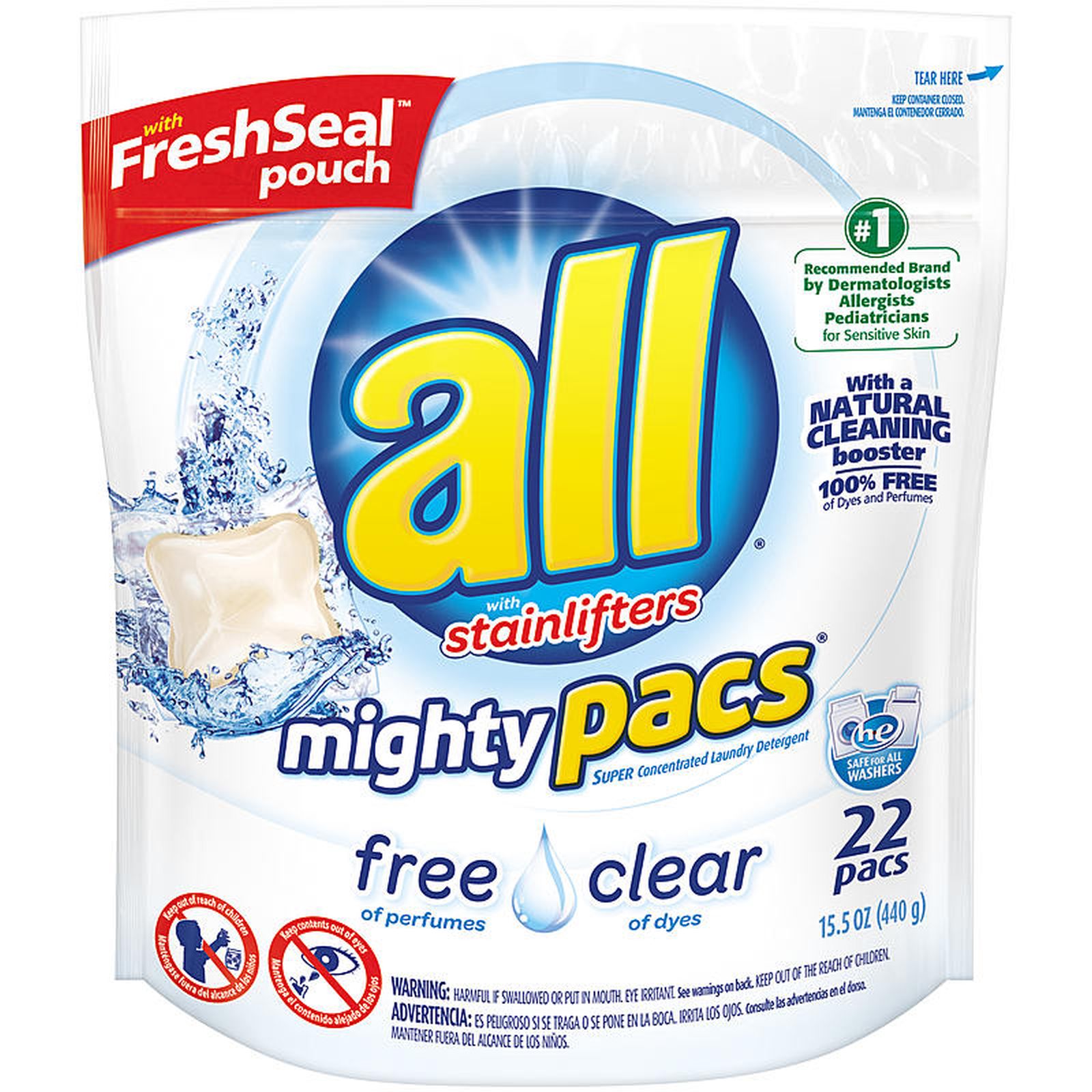 UPC 072613462797 product image for With Stainlifters Mighty Pacs Super Concentrated Free Clear Laundry Detergent PO | upcitemdb.com