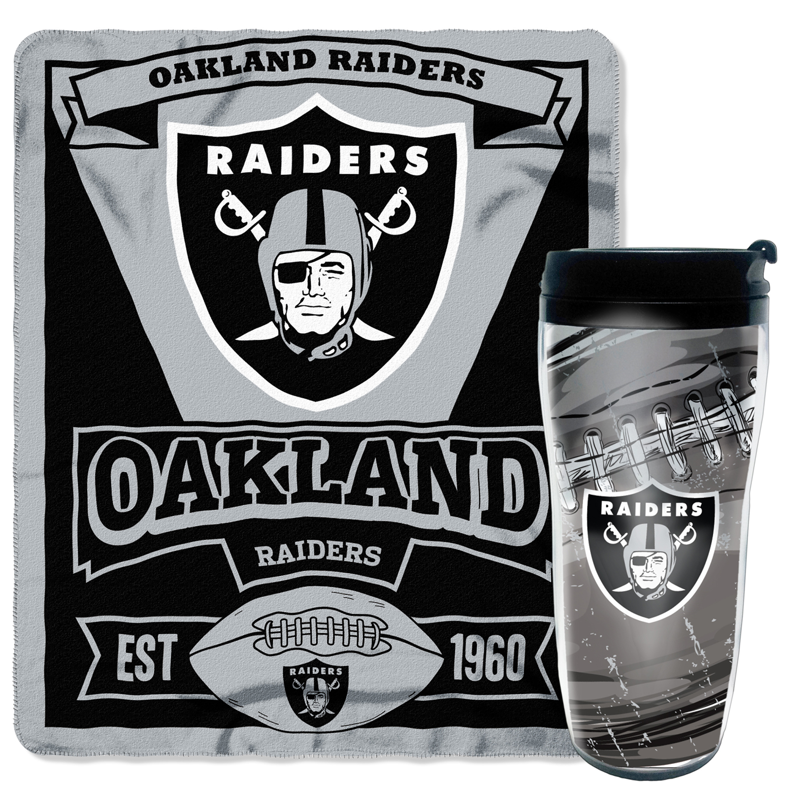 NFL Oakland Raiders Throw & Travel Mug Shop Your Way Online Shopping