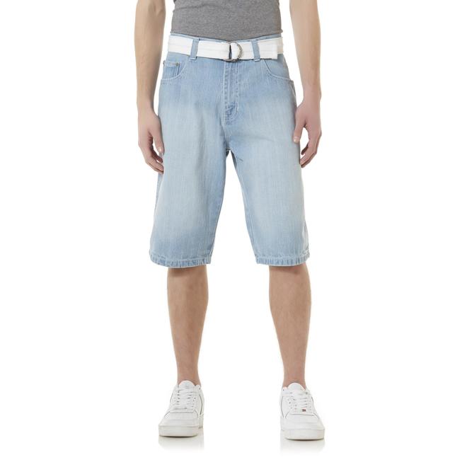 Southpole Men's Denim Shorts & Canvas Belt Sears