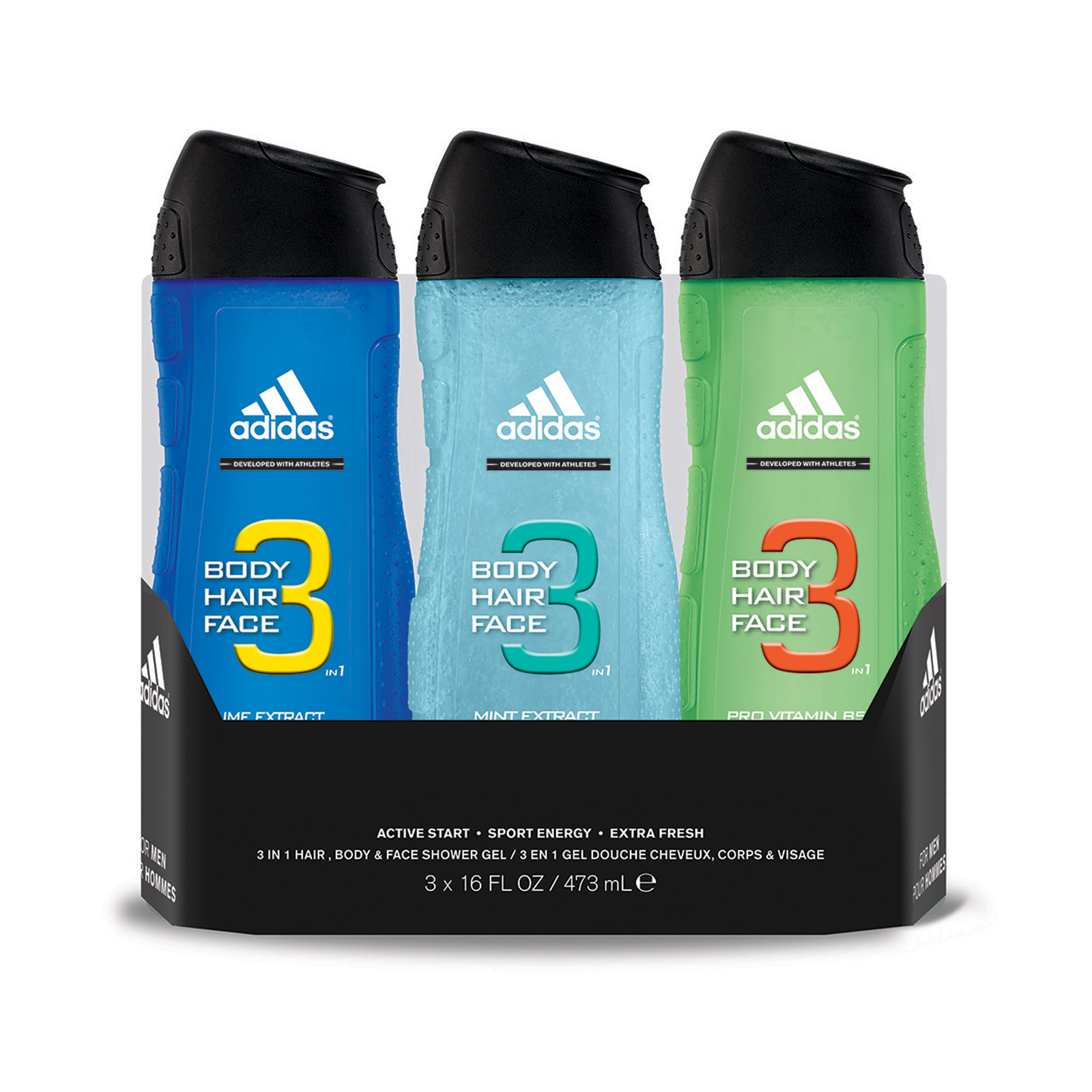 Adidas 3pc Shower Gel Set for Men Shop Your Way Online Shopping
