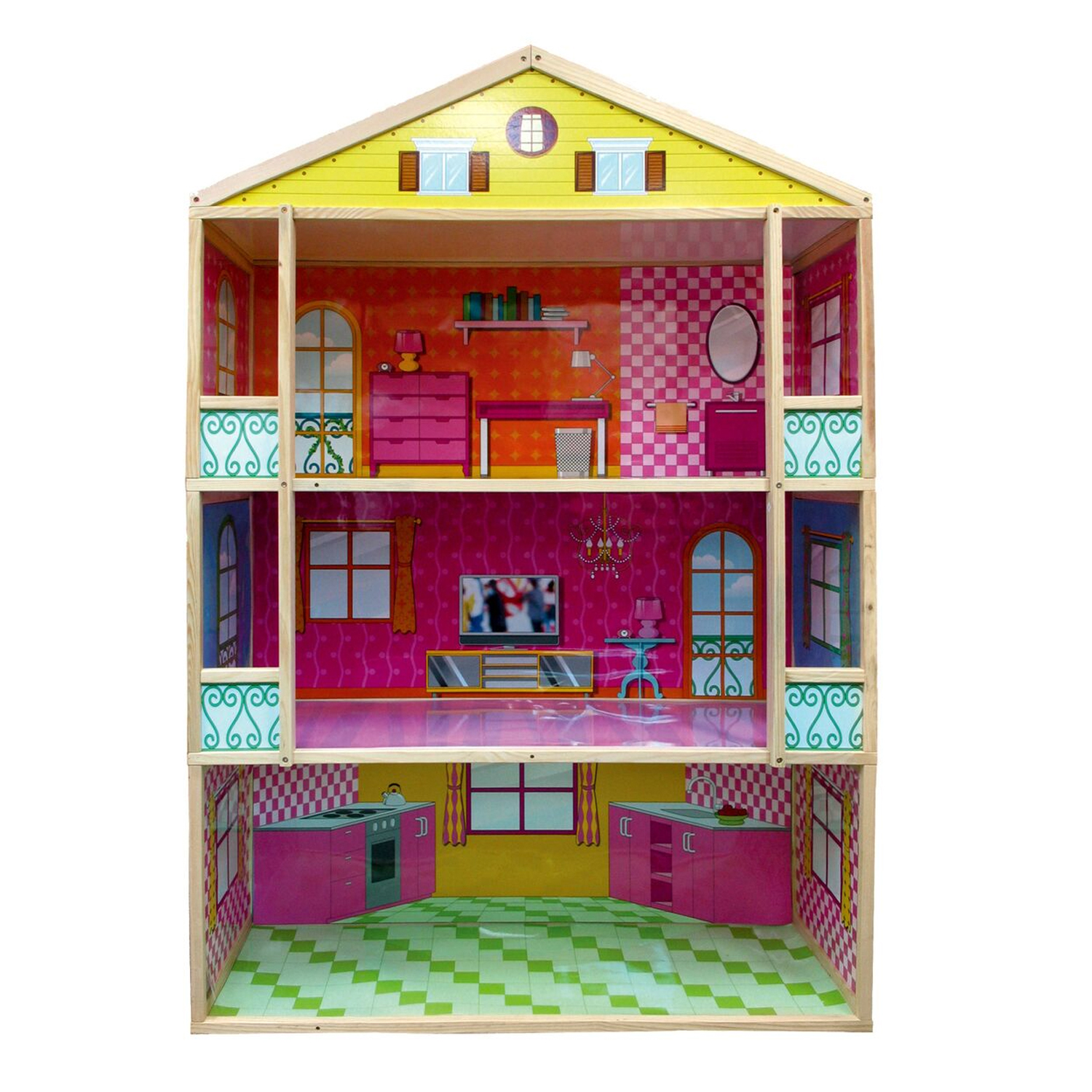 Giant 3-Story Dollhouse
