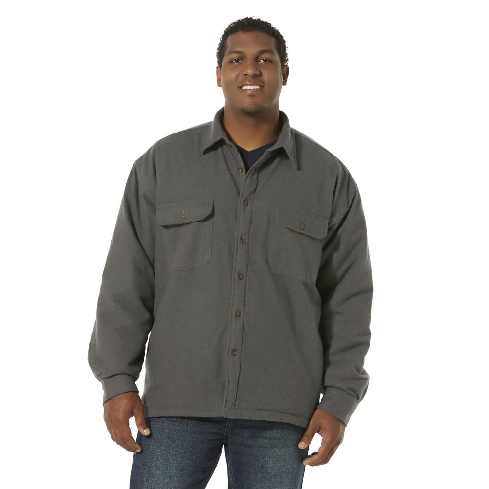 Men's Big & Tall Flannel Shirt Jacket