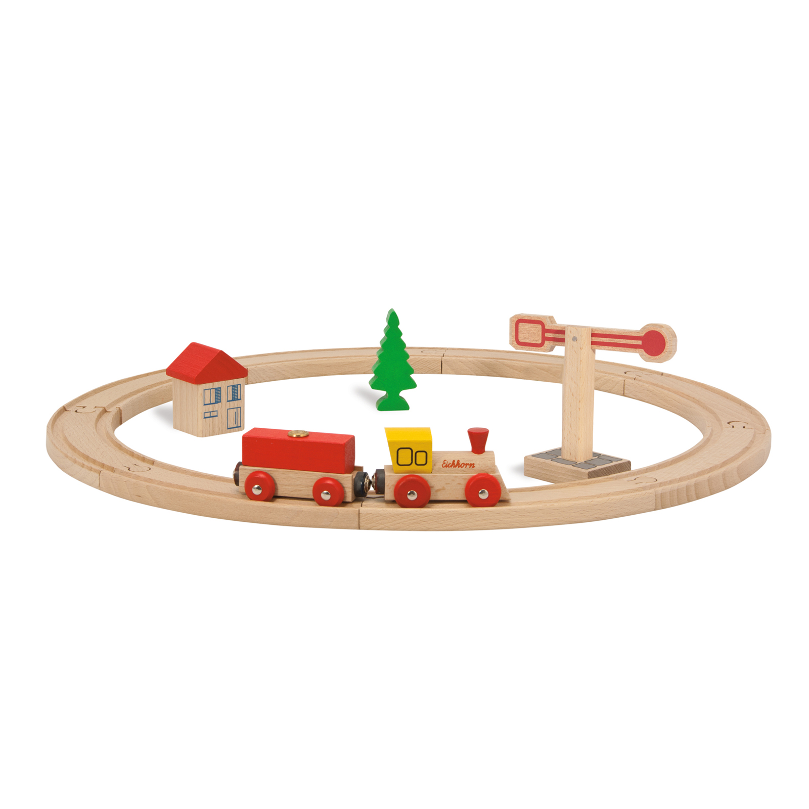 Eichhorn 15 Piece Circular Wooden Train Set Eichhorn 15 Piece Circular Wooden Train Set