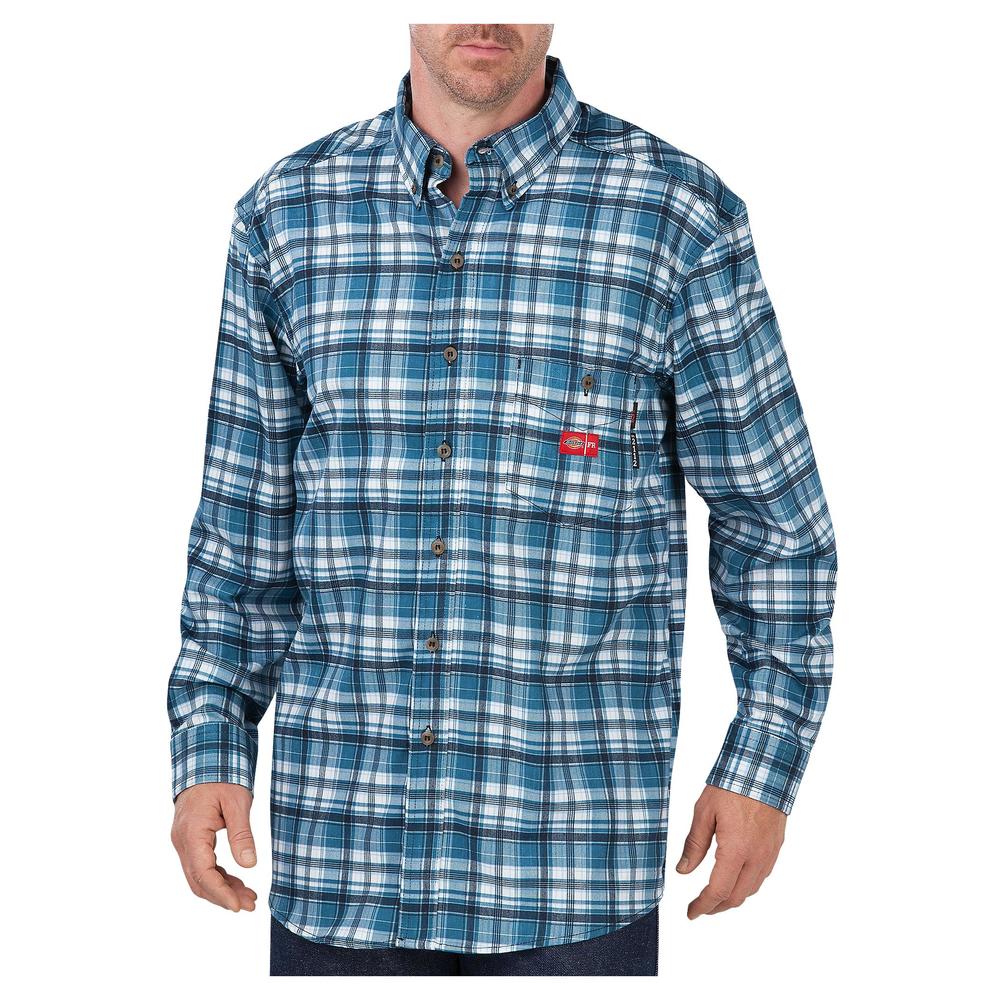 Men's Flame-Resistant Long Sleeve Plaid Shirt RL310