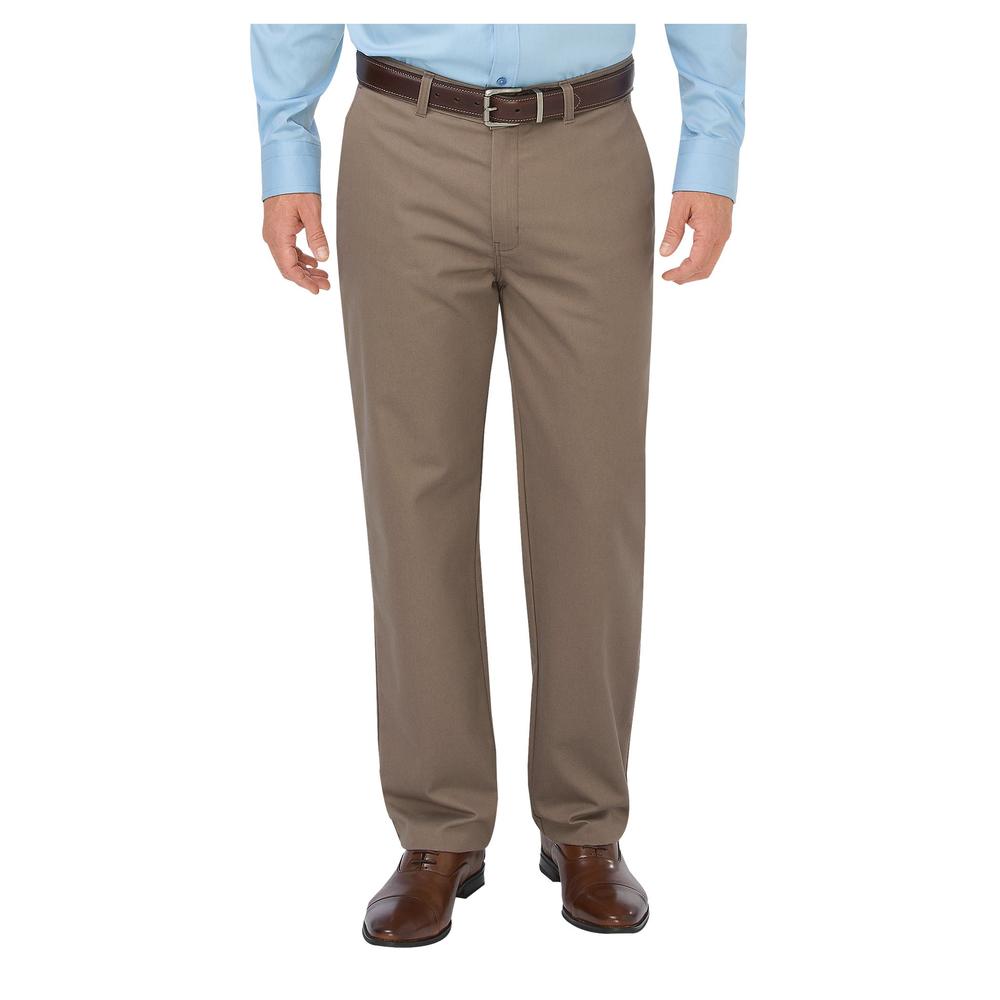 Men's Flat Front Khaki Pant Straight Leg WP905