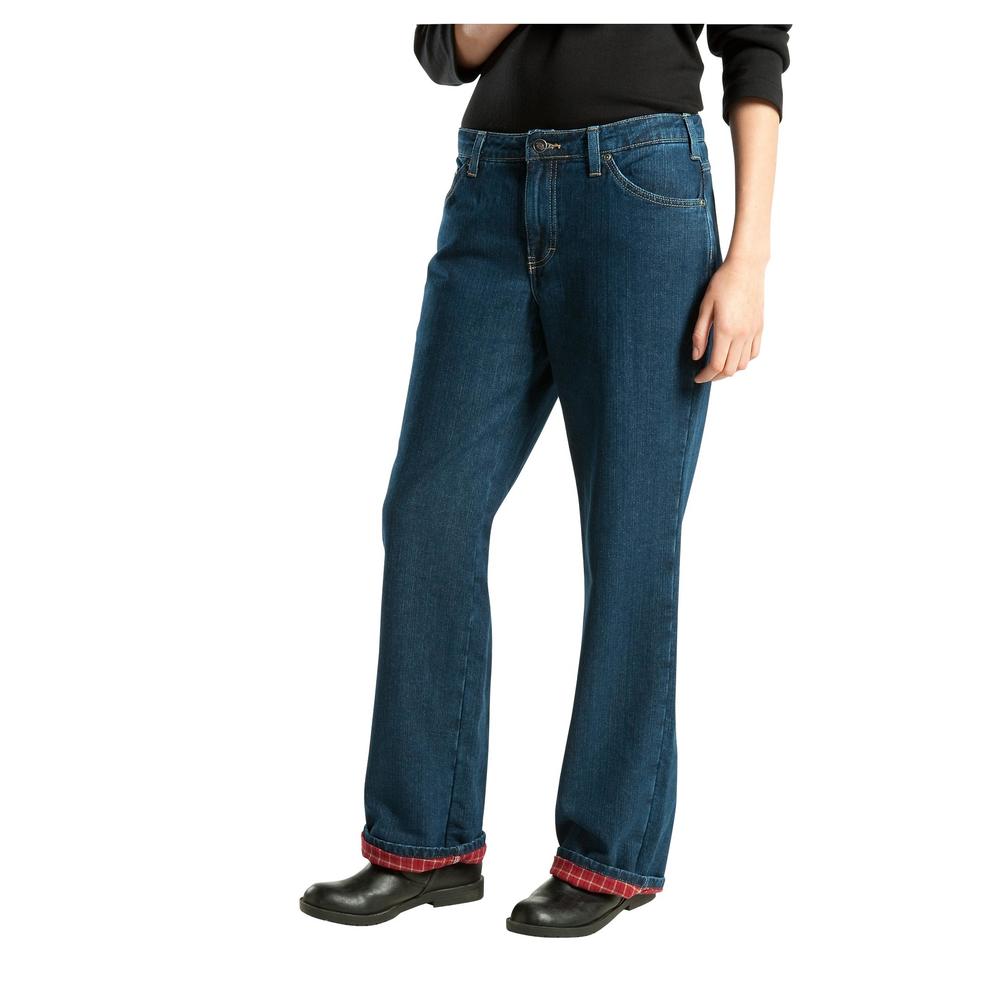 Women's Relaxed Fit Straight Leg Flannel Lined Jean FD117SVB