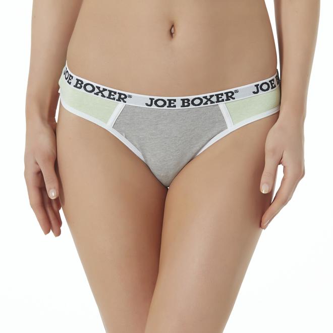 Joe Boxer Women's Hipster Thong Panties Colorblock W394SE