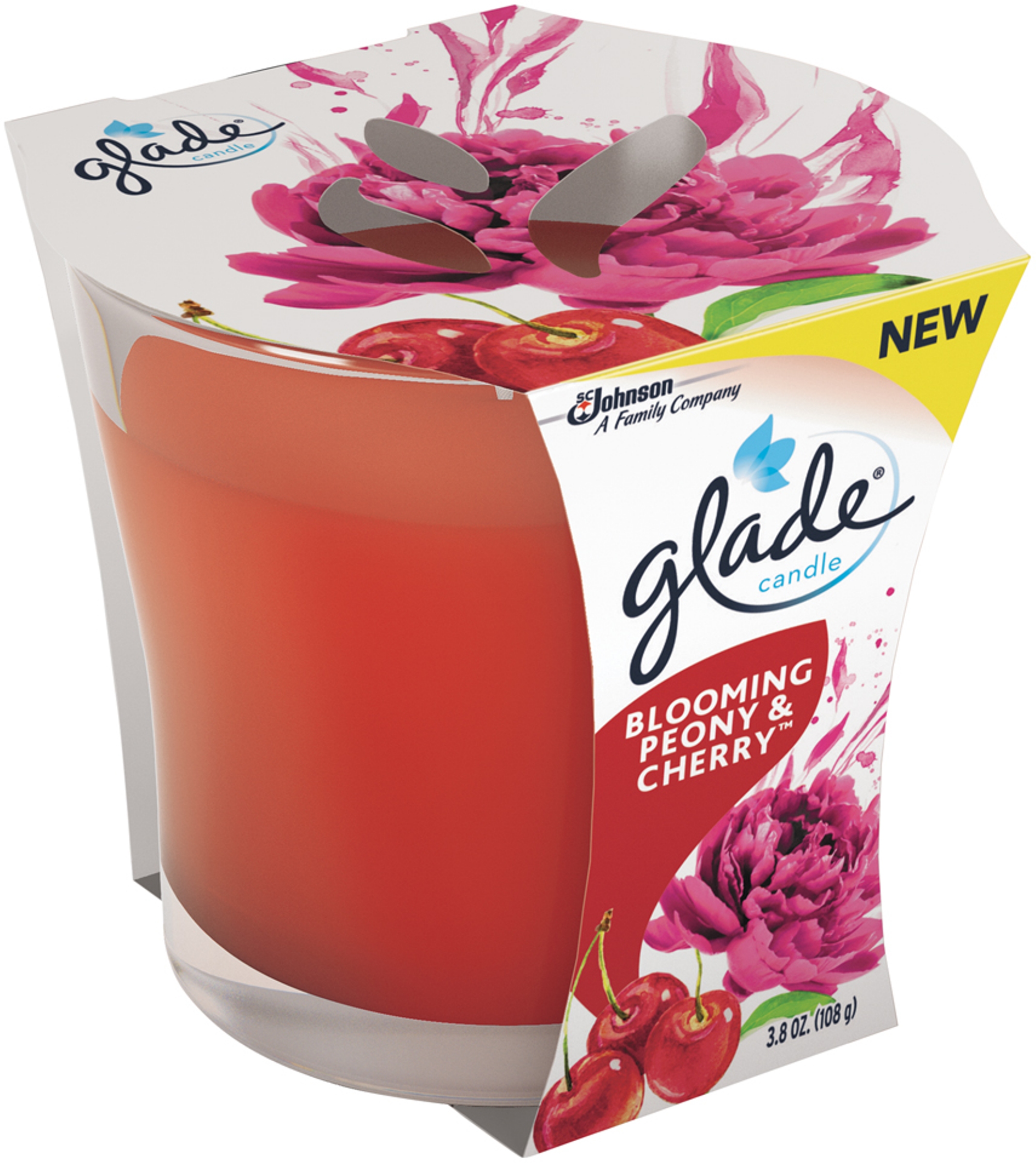 046500763519 UPC Glade Candle Air Freshener, Blooming Peony/Cherry, 3