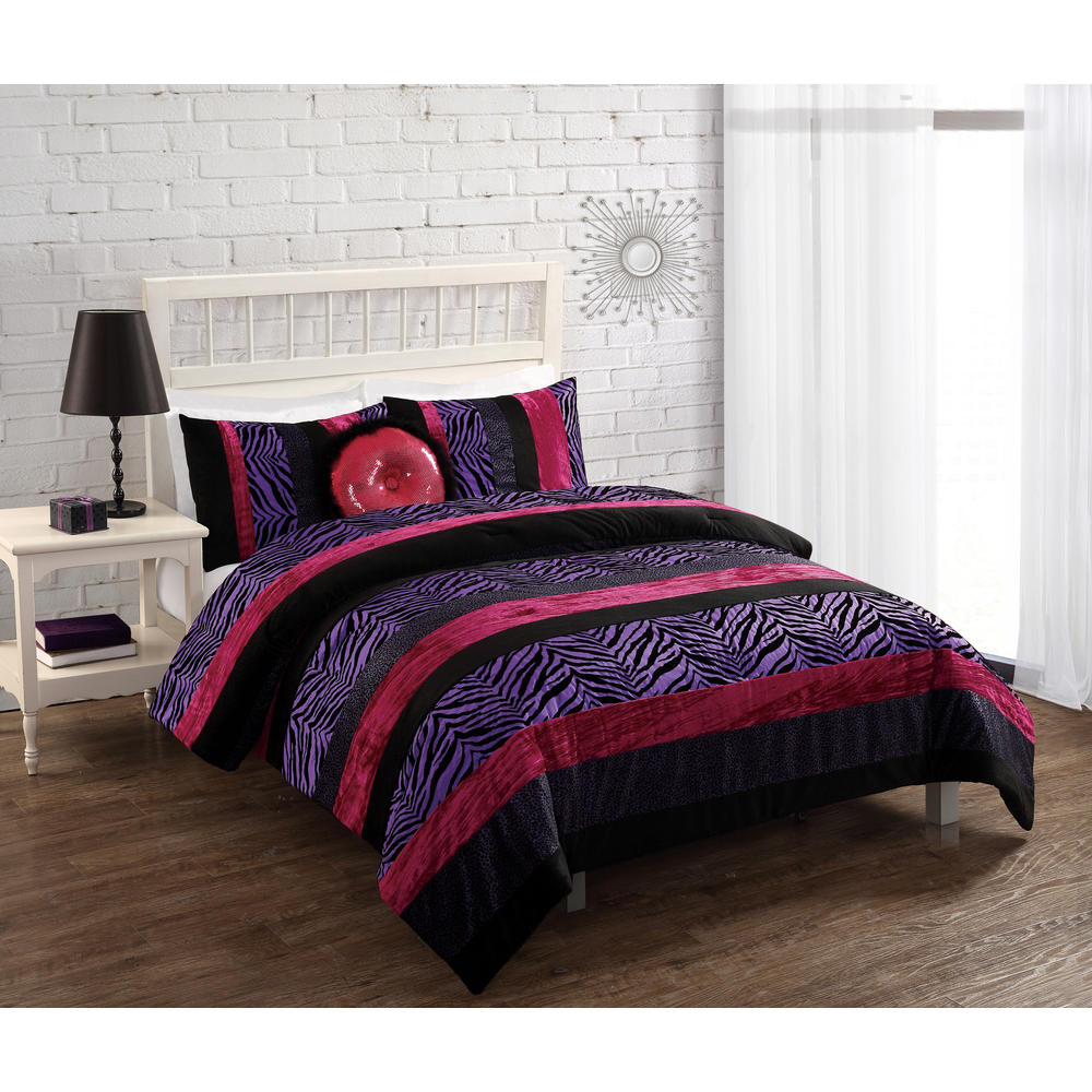 Purple Passsion Full / Queen Comforter with 2 shams