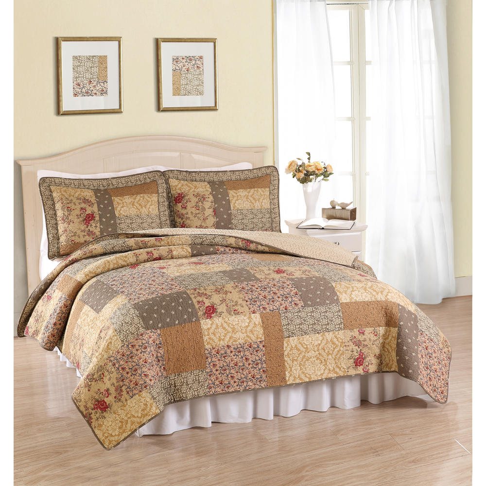 Heather Twin Quilt with Pillow Sham