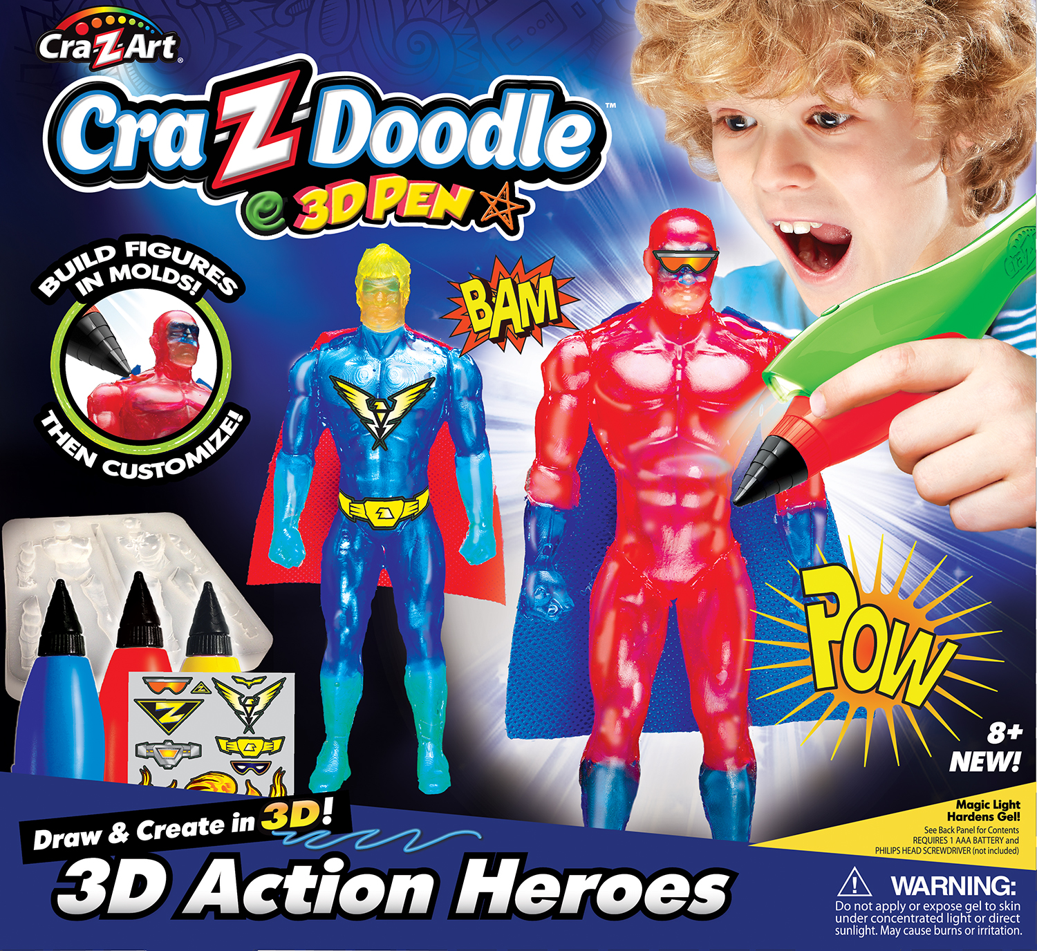 UPC 884920145931 product image for Cra-Z-Doodle 3D Pen - 3D Action Heroes | upcitemdb.com