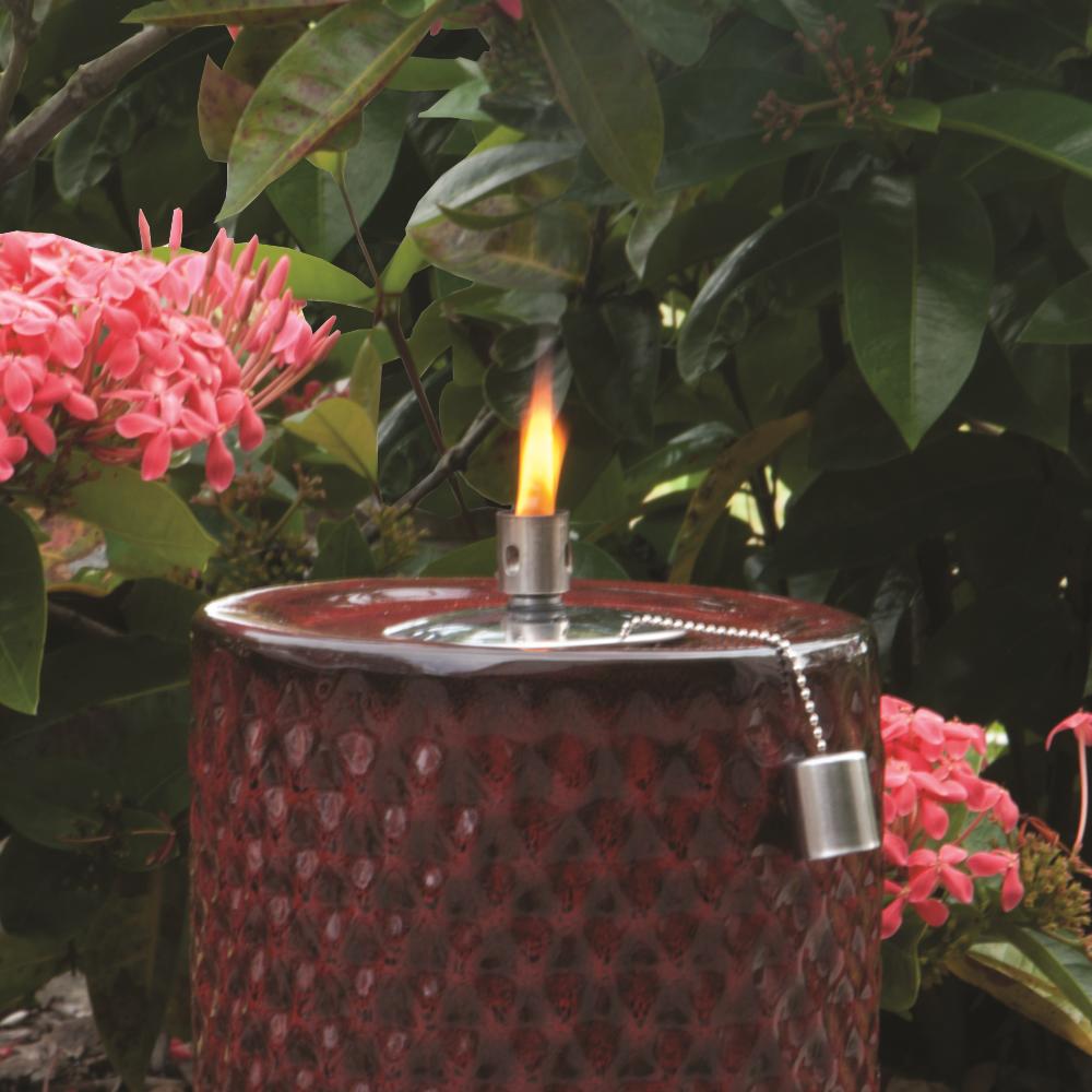 Smart Living Apollo Ceramic Fire Pot 13" H in Red Lava
