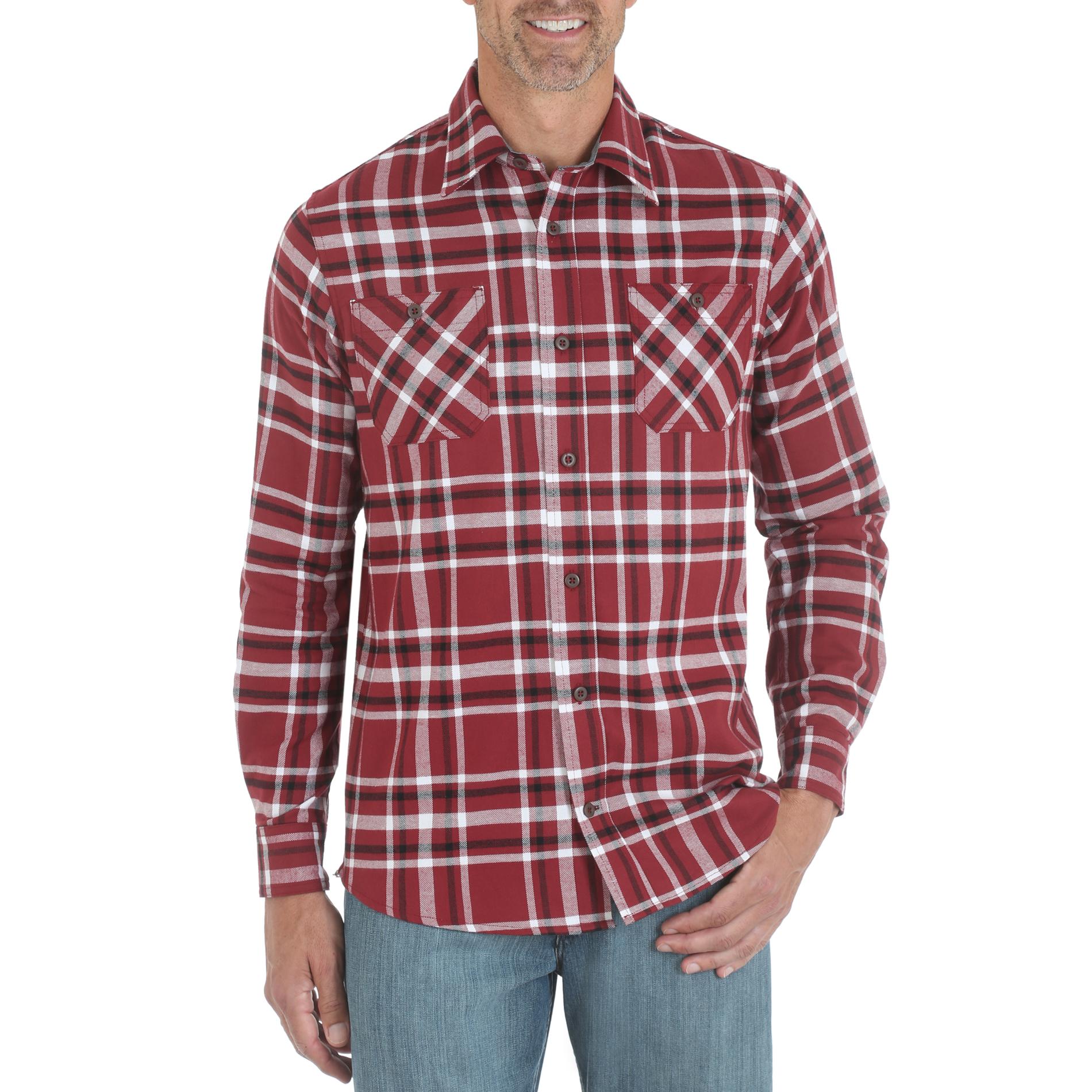 Men's Button-Front Shirt - Plaid