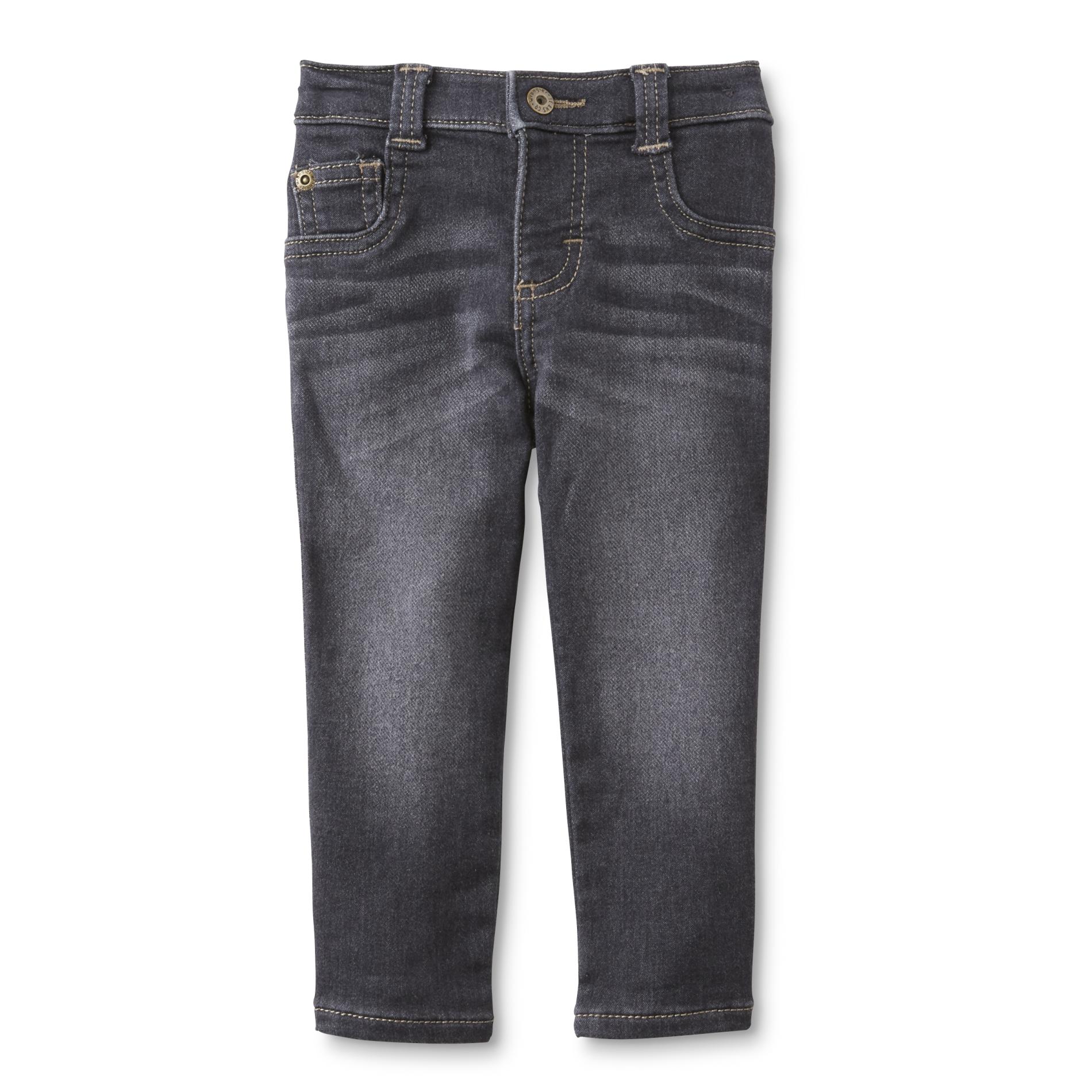 Elastic Waist Denim Jeans