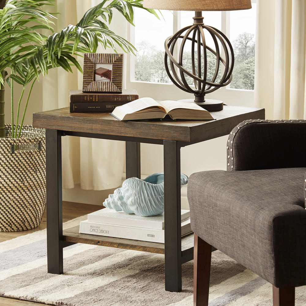 Tanager Rustic End Table in Brown