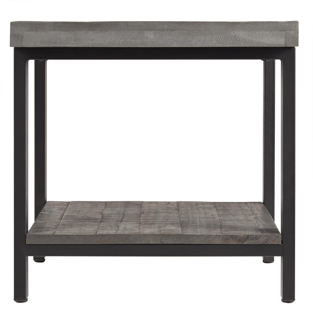 Tanager Rustic End Table in Grey