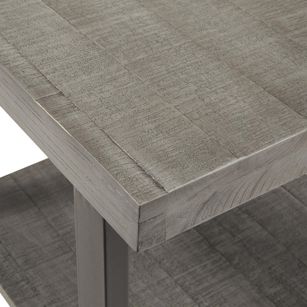 Tanager Rustic End Table in Grey
