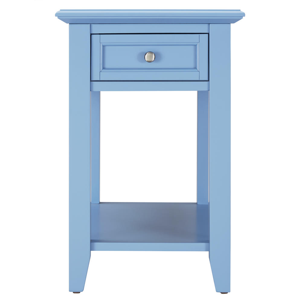 Ellason Charging Accent Table in Blue