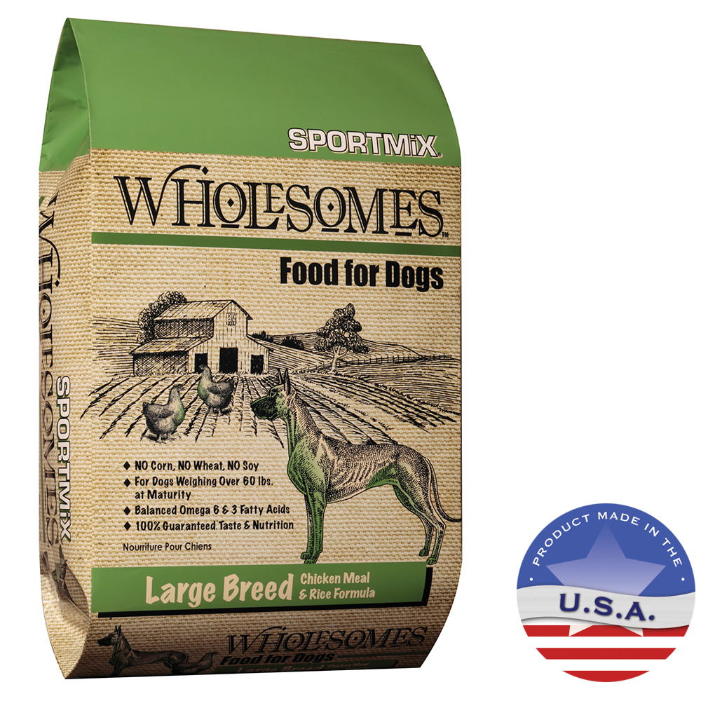 UPC 034846700985 product image for Wholesomes Large Breed Adult Chicken & Rice, 40 Pounds | upcitemdb.com