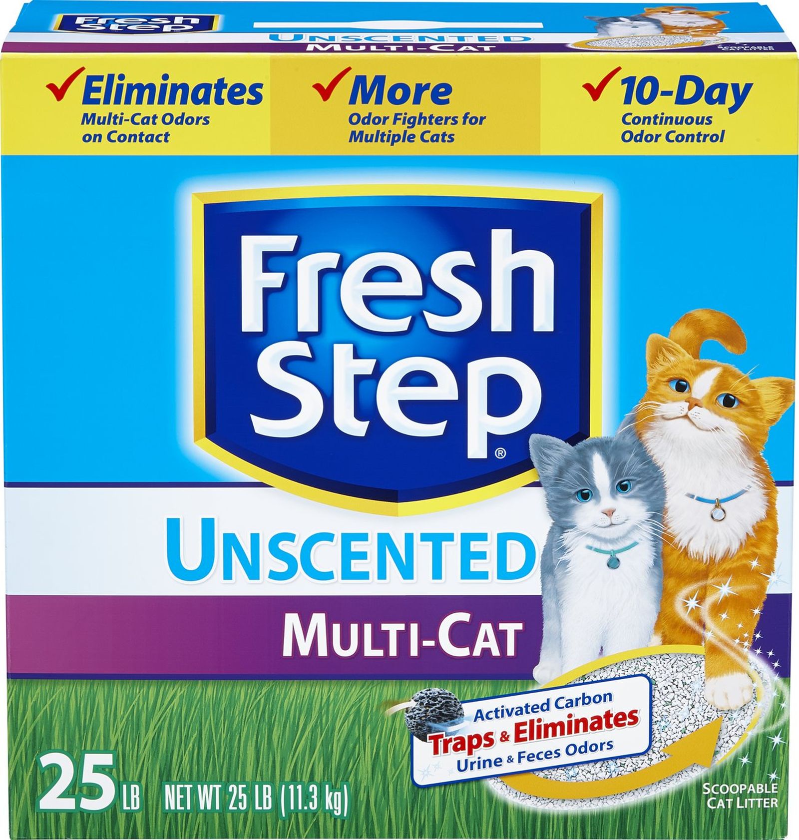 Fresh Step Multi Cat Unscented Scoopable Cat Litter 25 lb Shop Your