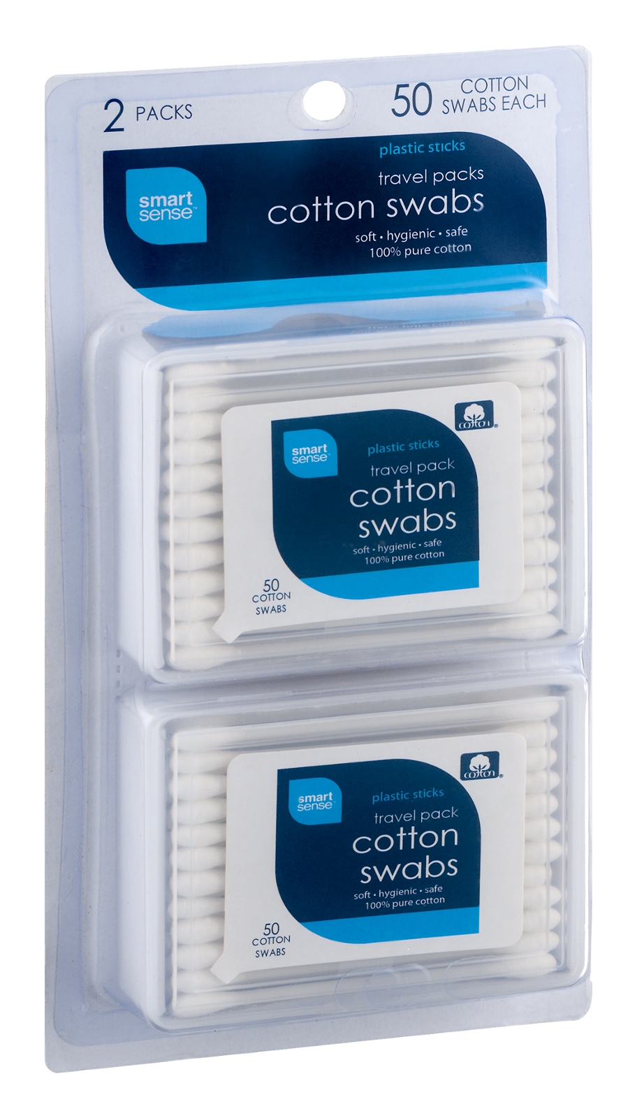 Smart Sense Cotton Swabs Travel Packs 100 CT Shop Your