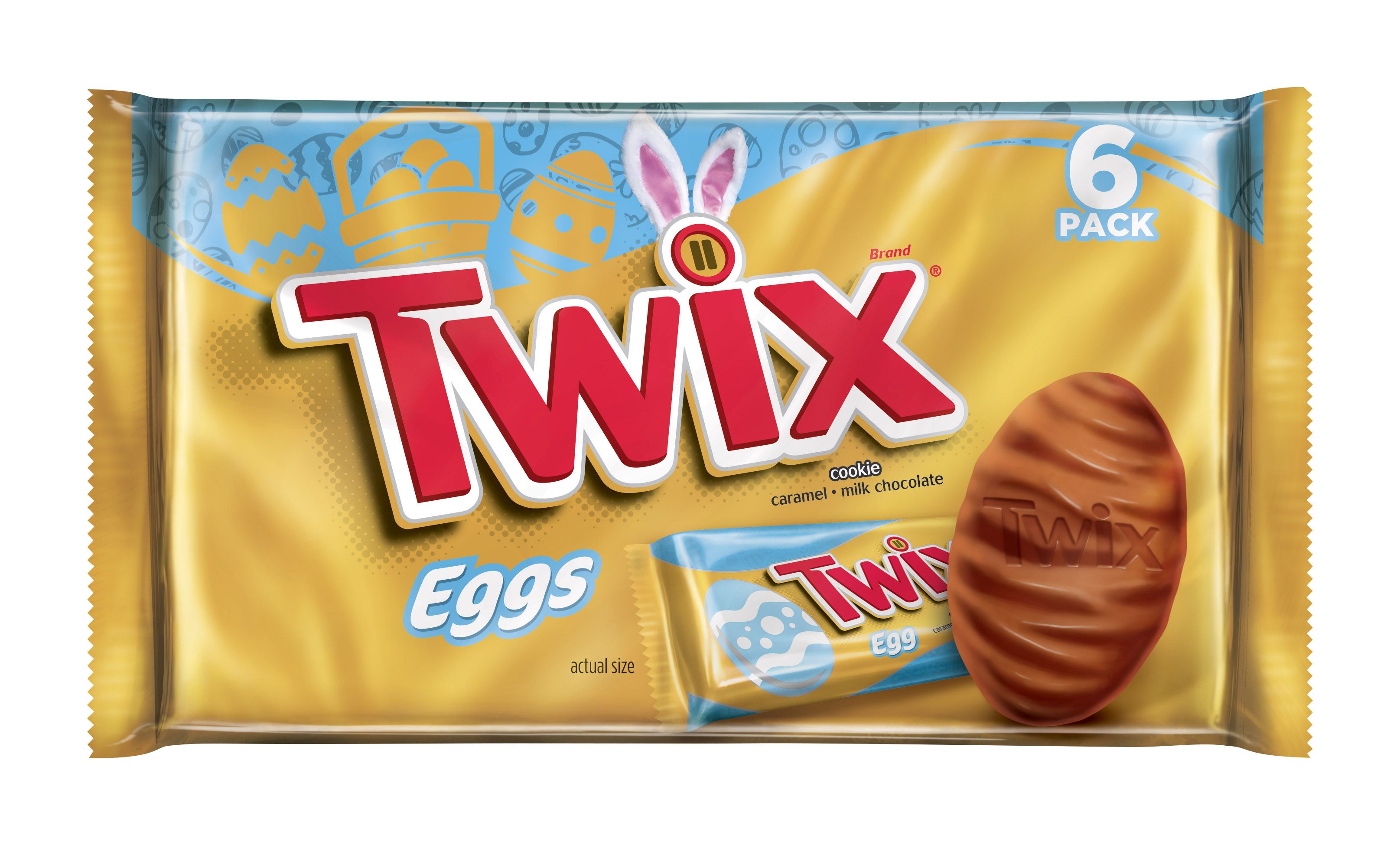 UPC 040000481362 Twix Easter Eggs Cookie Pieces, 6 count, 6.36 oz