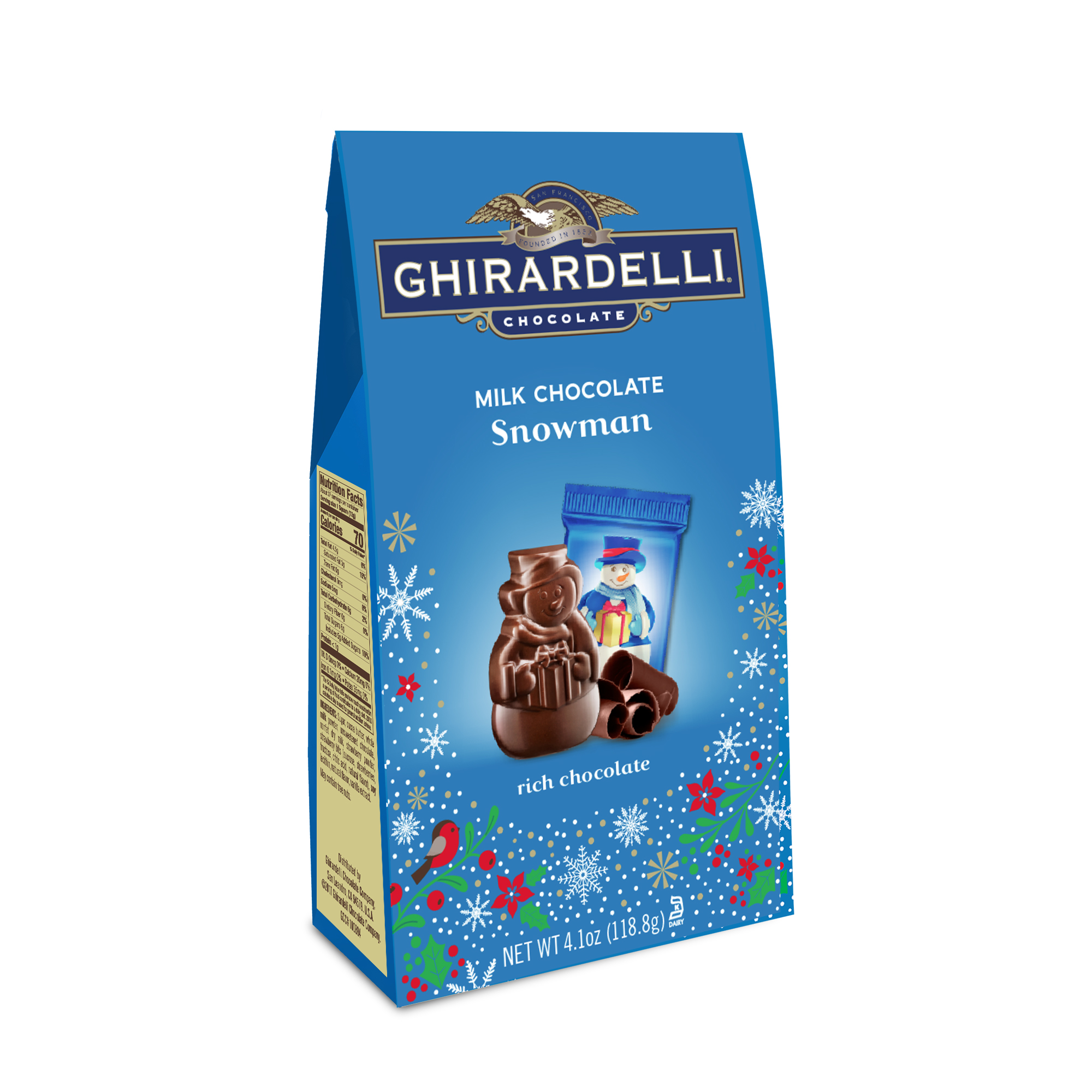 UPC 747599402401 product image for Ghirardelli Chocolate Snowman Milk Chocolate, 4.1 Oz. | upcitemdb.com
