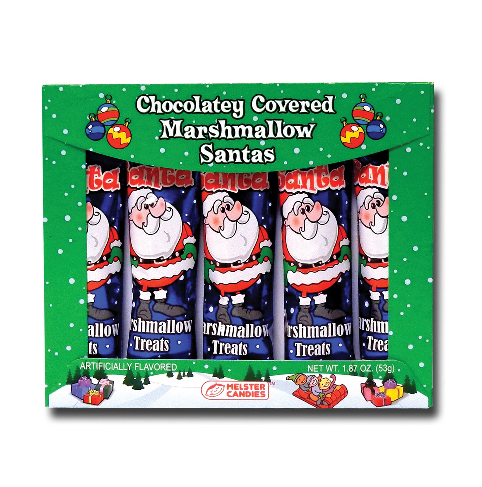 Melster Chocolate Covered Marshmallow Santa Candy 1.87 oz Shop Your