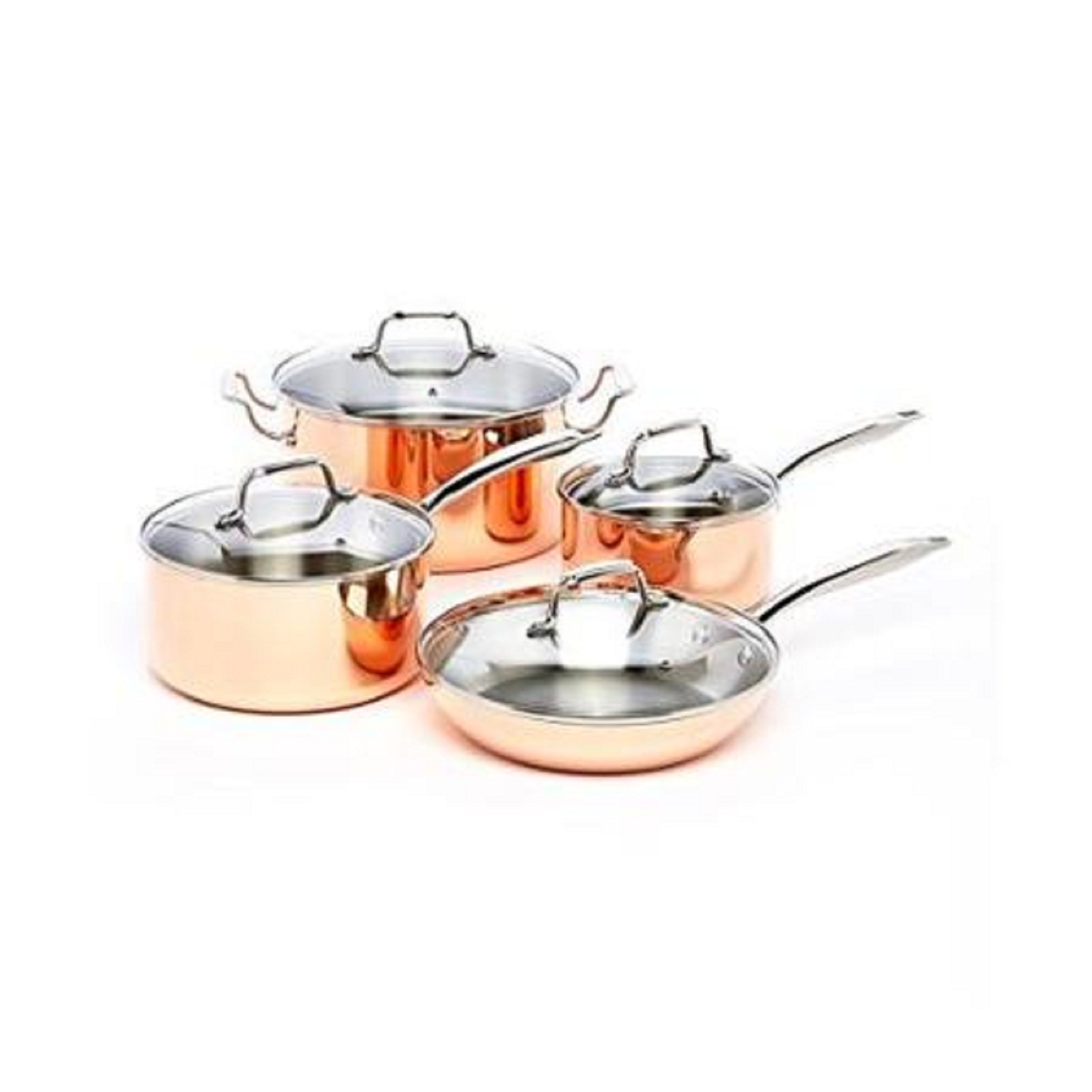 Gibson Home Tri Ply Copper Cookware Set 8pc eBay