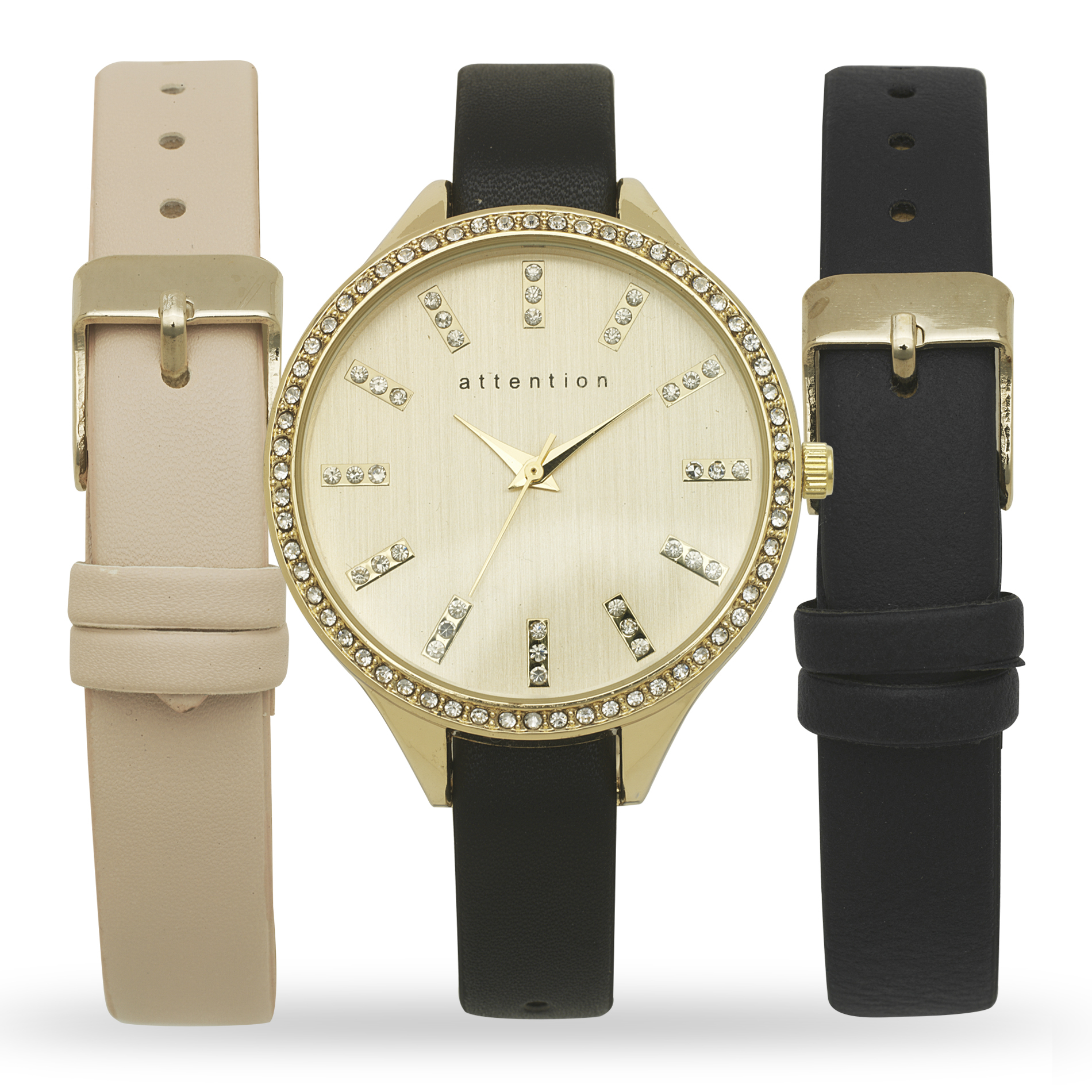 Attention Ladies Gold Interchangeable Watch Set Shop Your Way Online