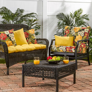 Greendale Home Fashions 44 in. Outdoor Swing/Bench Cushion ...