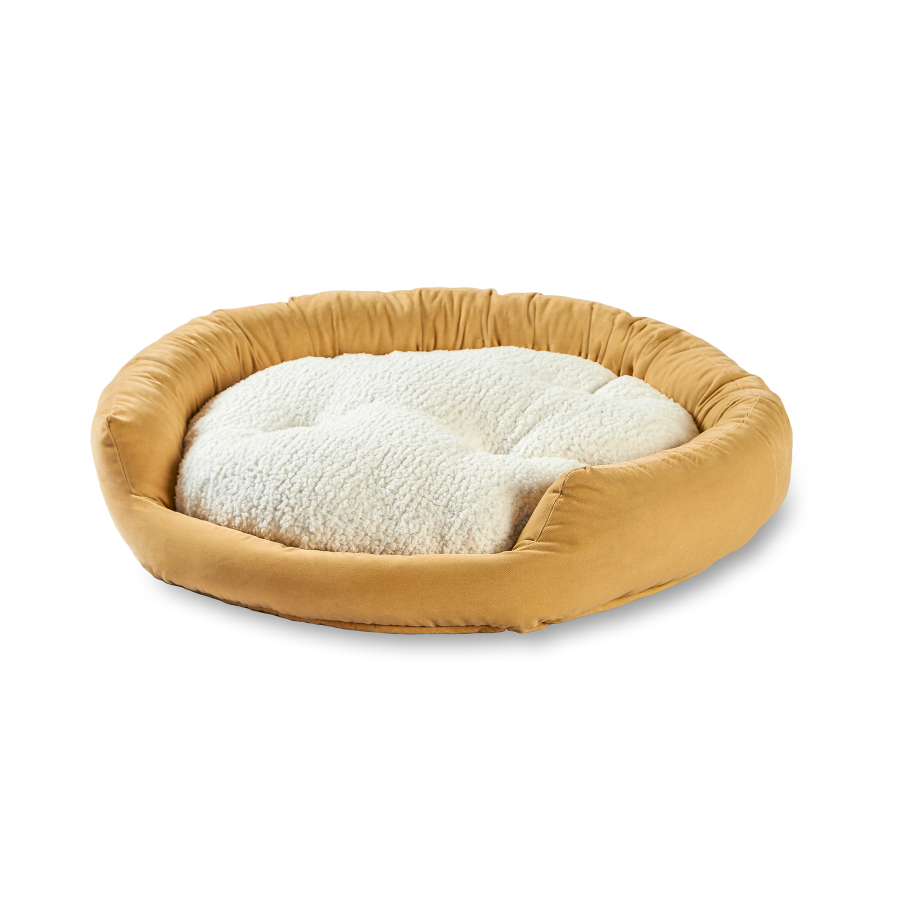 Happy Hounds Murphy Donut Dog Bed Medium (32 inch) Cream Pet Supplies Dog Supplies Dog
