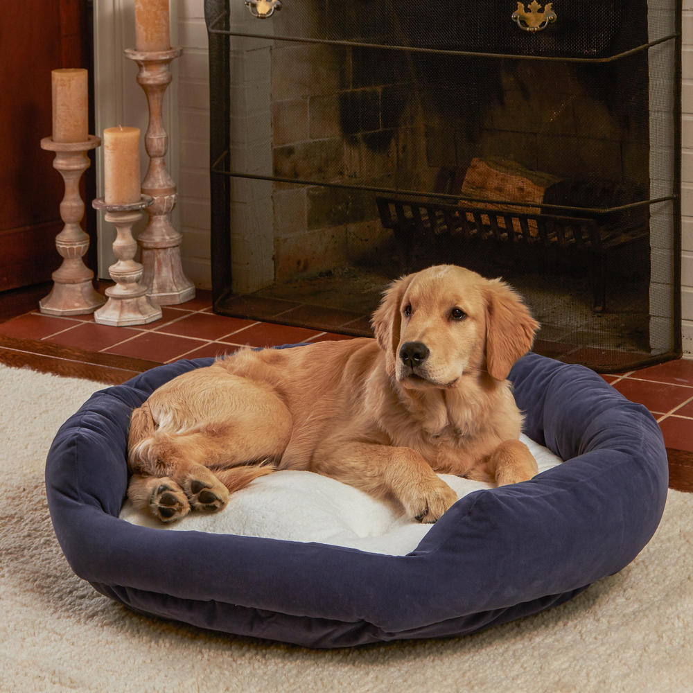 Murphy Donut Dog Bed - Large (42 inch) - Denim