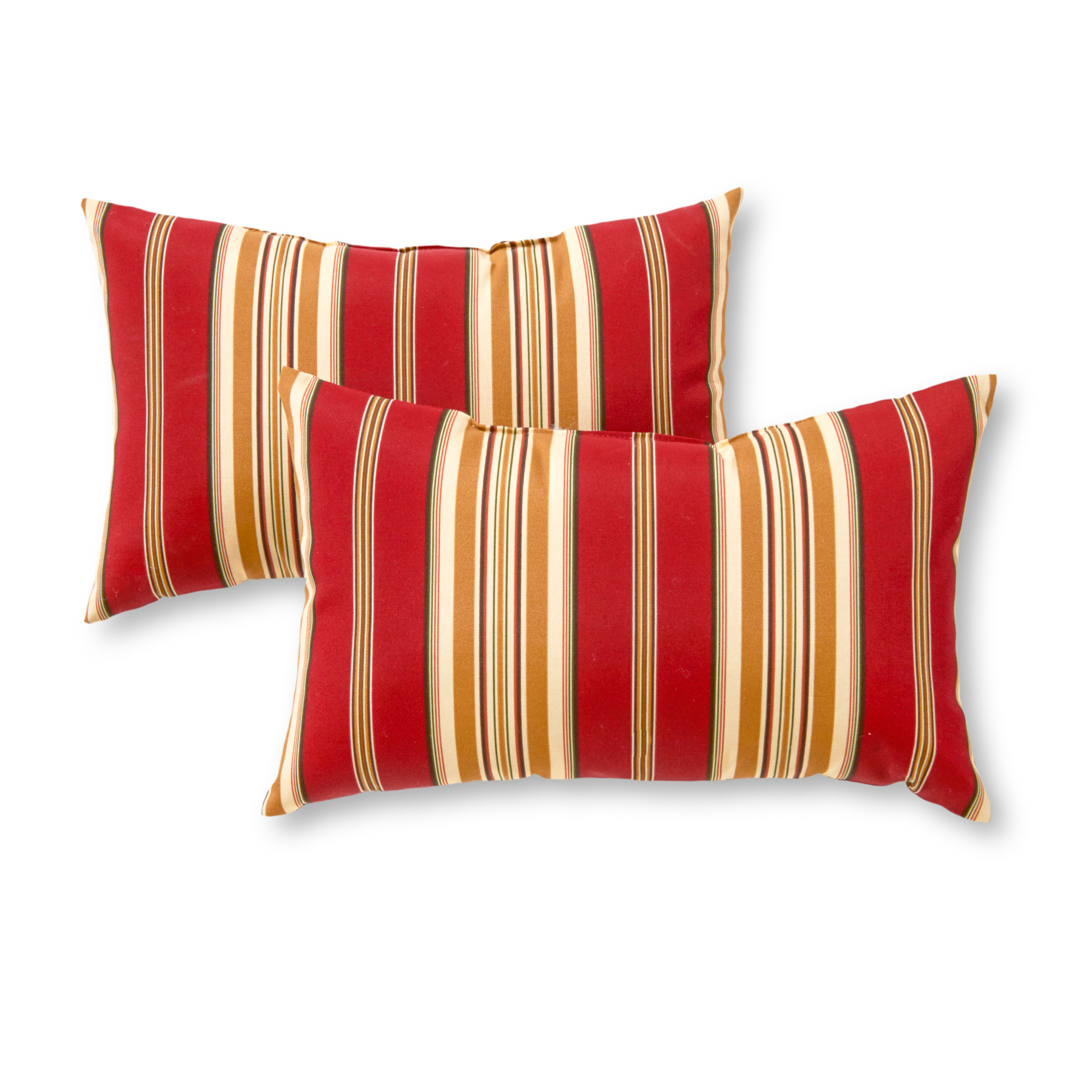 Greendale Home Fashions Rectangle Outdoor Accent Pillows, Set of Two, Roma Stripe - Outdoor ...