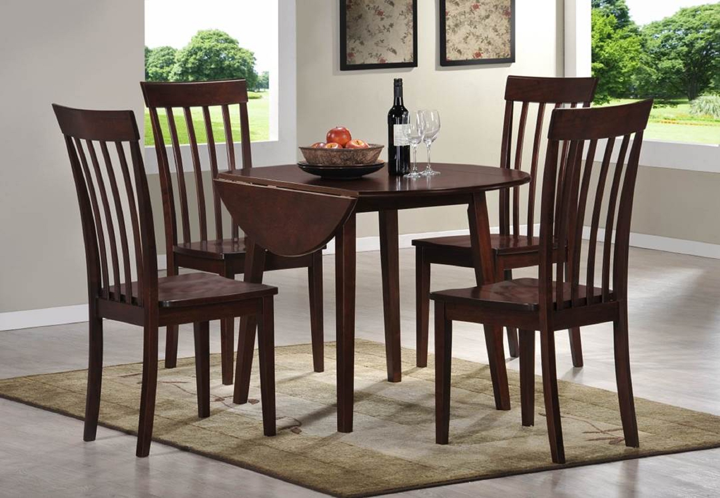 1624-4242TC4 - Landon 5-pc. Dining set with drop leaf ...