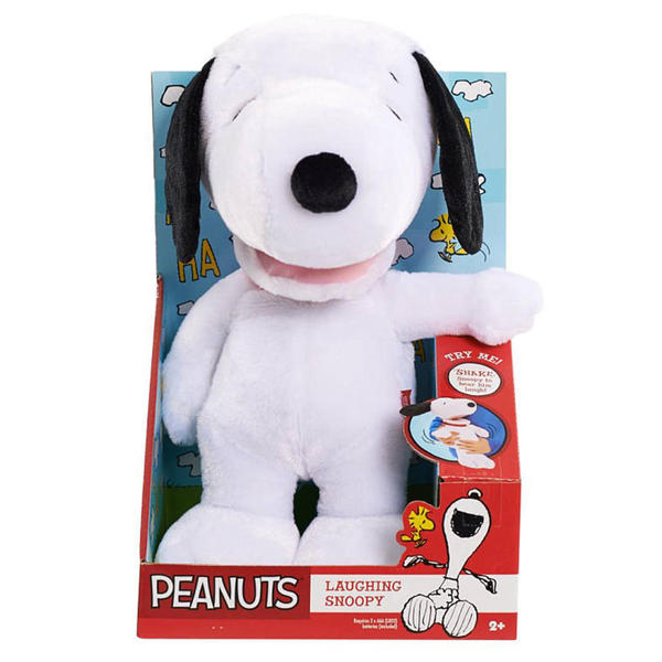 Peanuts By Schulz 10" Laughing Snoopy Plush Toy Toys & Games