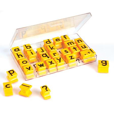Alphabet Rubber Stamps &#8212; Lowercase 5/8"