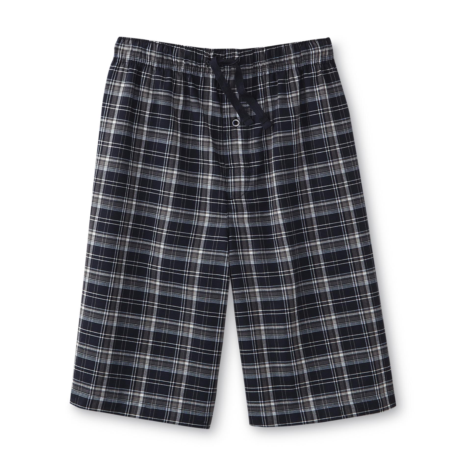 Basic Editions Men's Pajama Shorts Plaid