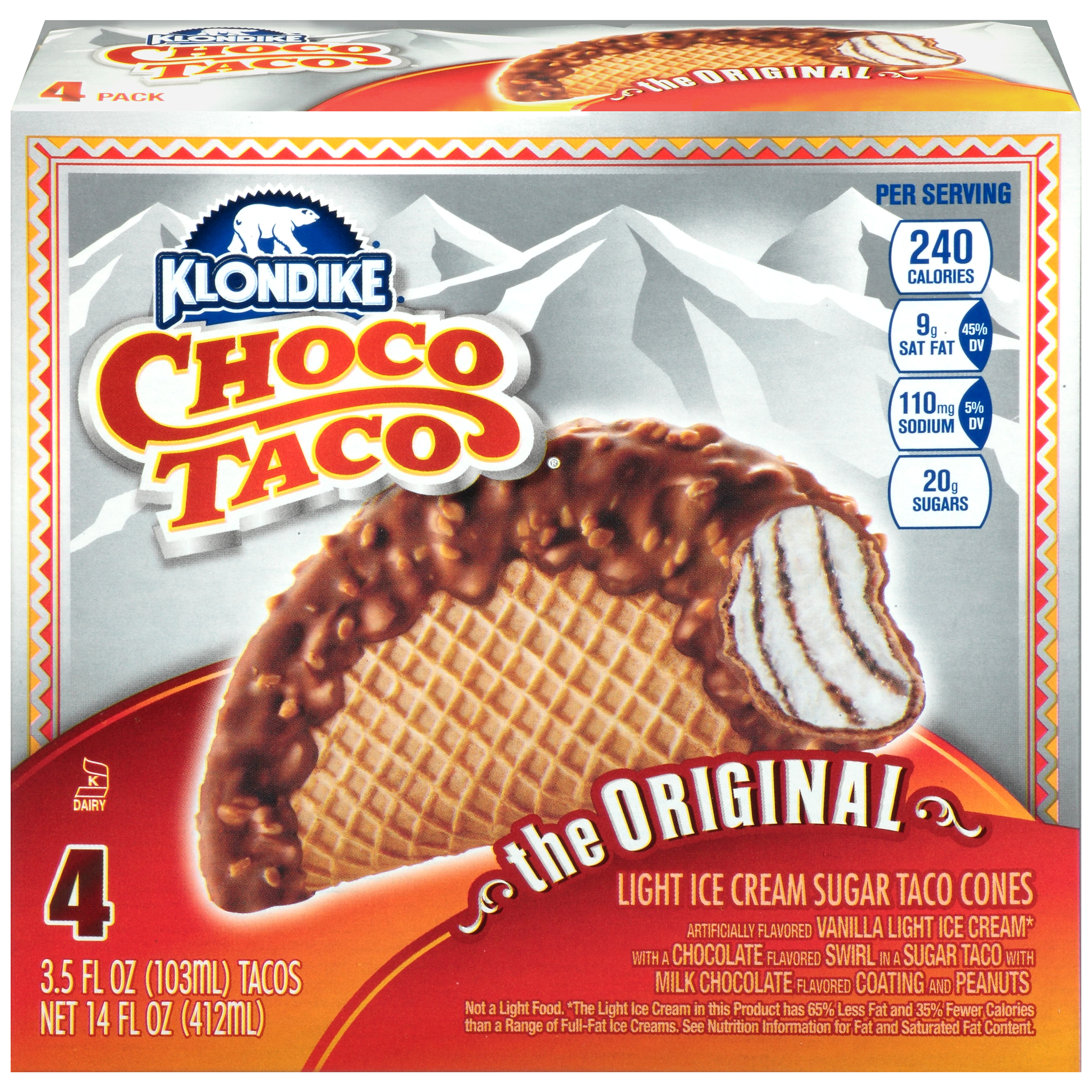 UPC 075856074055 Choco Taco Ice Cream Sugar Taco Cones 14 FL OZ BOX