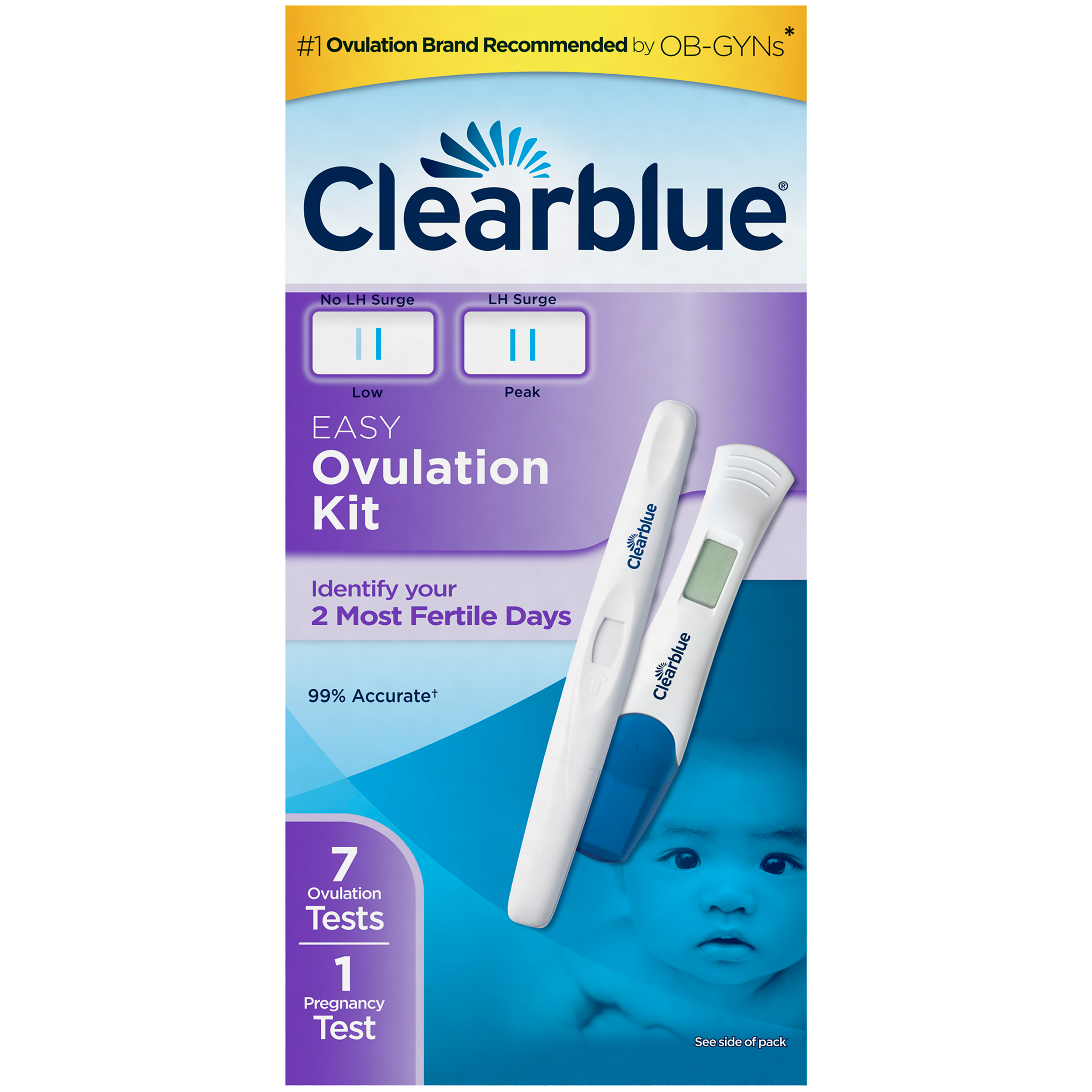 UPC 633472155642 product image for Clearblue Easy Combination Pack Ovulation Test 7 CT BOX | upcitemdb.com