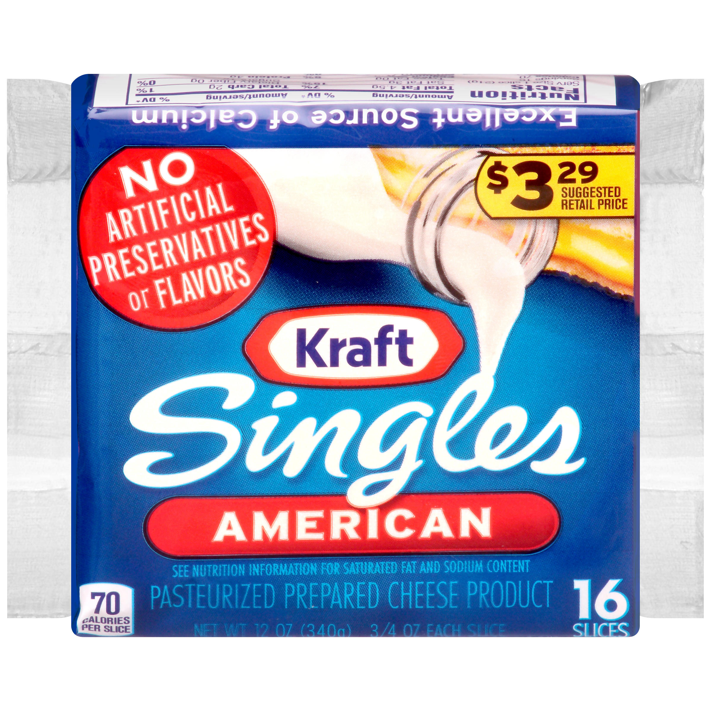 Kraft American PrePriced 3.29 Cheese Slices 12 OZ PACK Shop Your