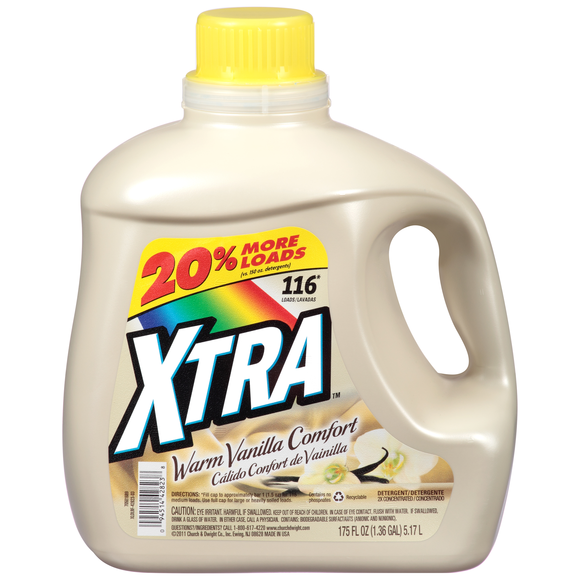 Xtra Warm Vanilla Comfort 2x Concentrated 116 Loads Liquid Laundry