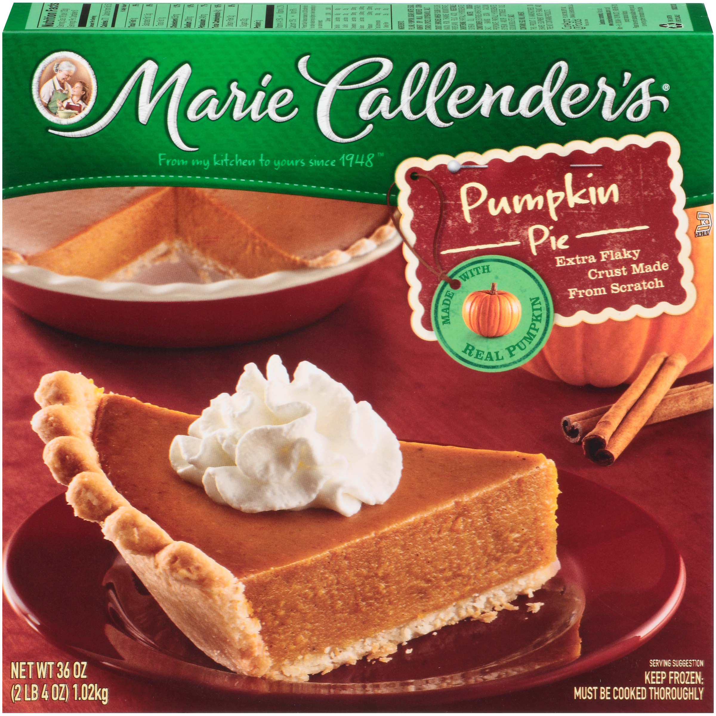 MARIE CALLENDER'S Pumpkin Pie 36 OZ BOX Shop Your Way Online