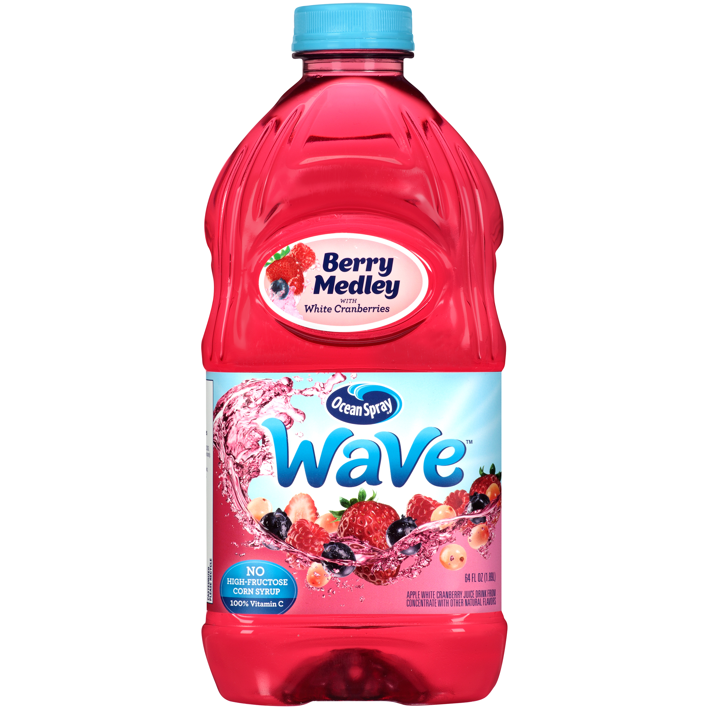 Ocean Spray Wave Apple Juice 64 Fl Oz Plastic Bottle
