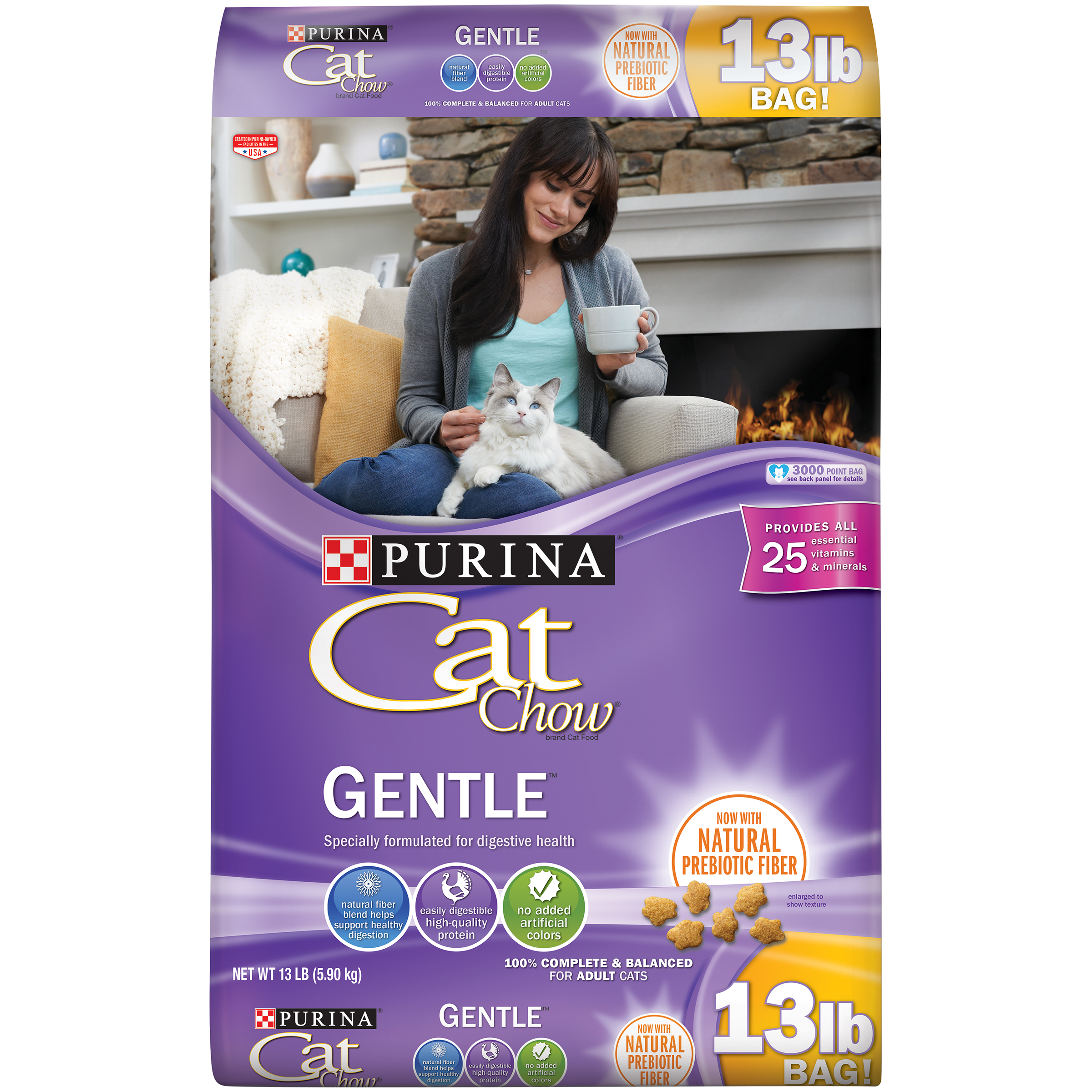 Purina Cat Chow Gentle Cat Food 13 lb Pet Supplies Cat Supplies