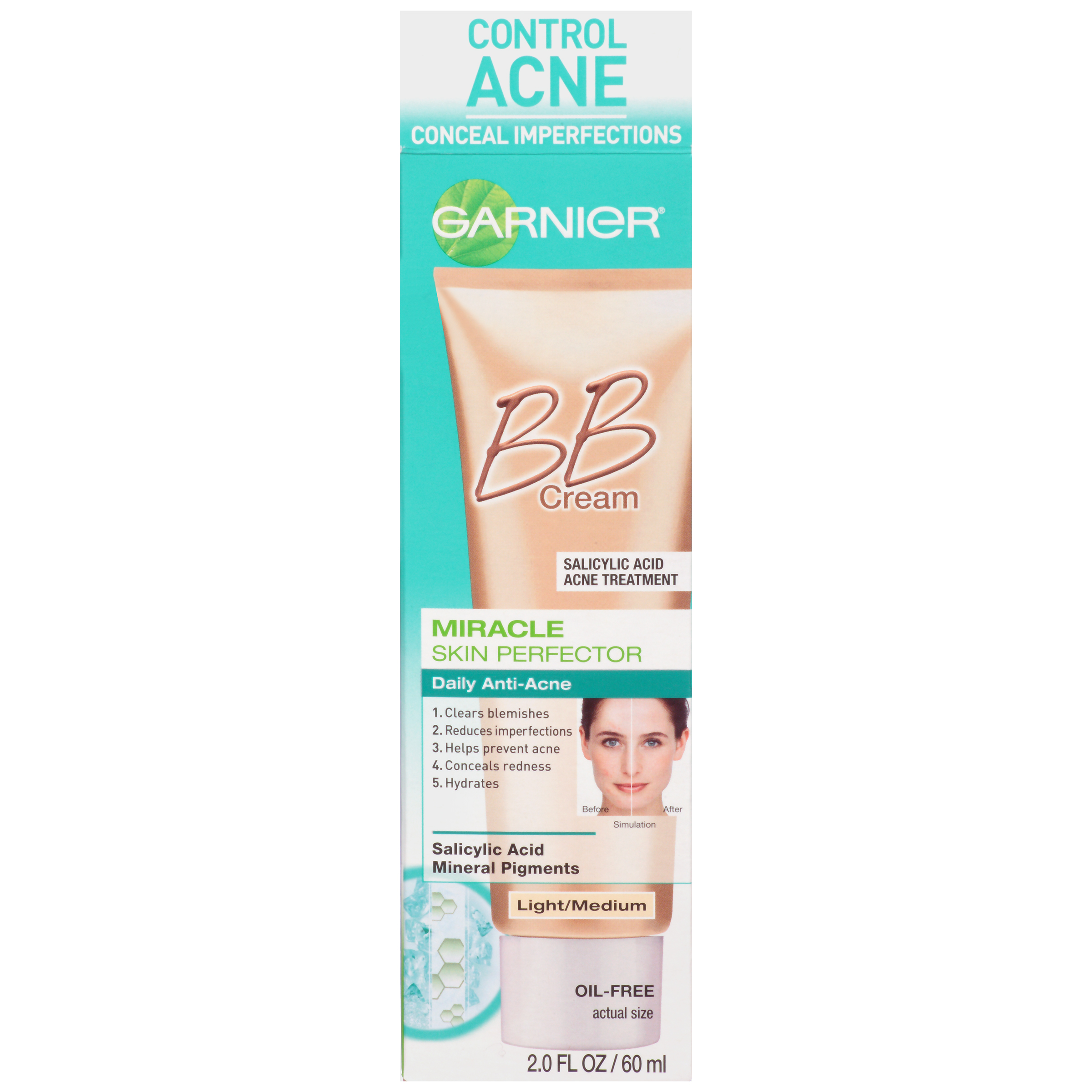 Garnier Light/Medium BB Daily Anti-Acne 2 FL OZ Tube