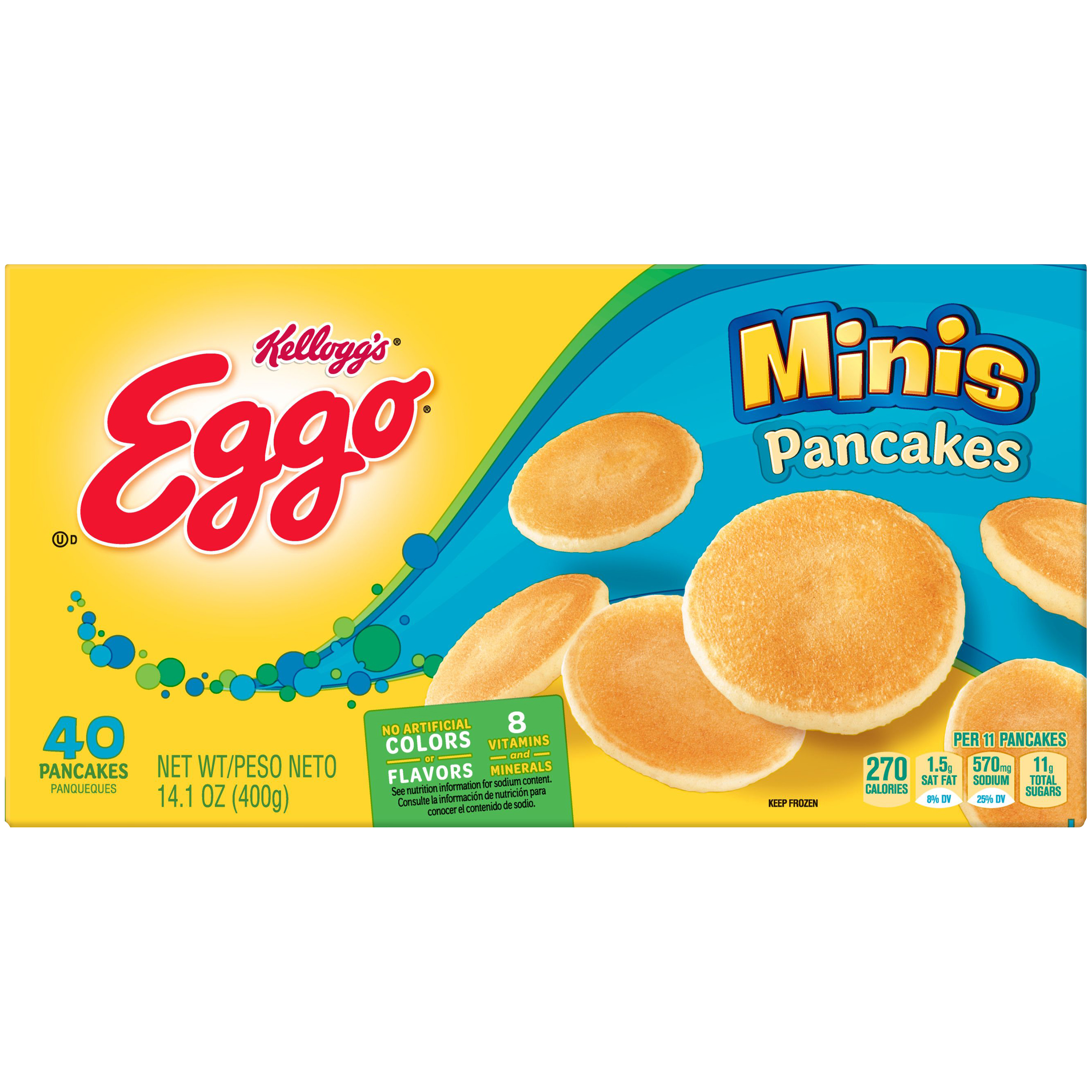 UPC 038000260667 product image for Eggo Minis Pancakes 14.1 OZ BOX | upcitemdb.com