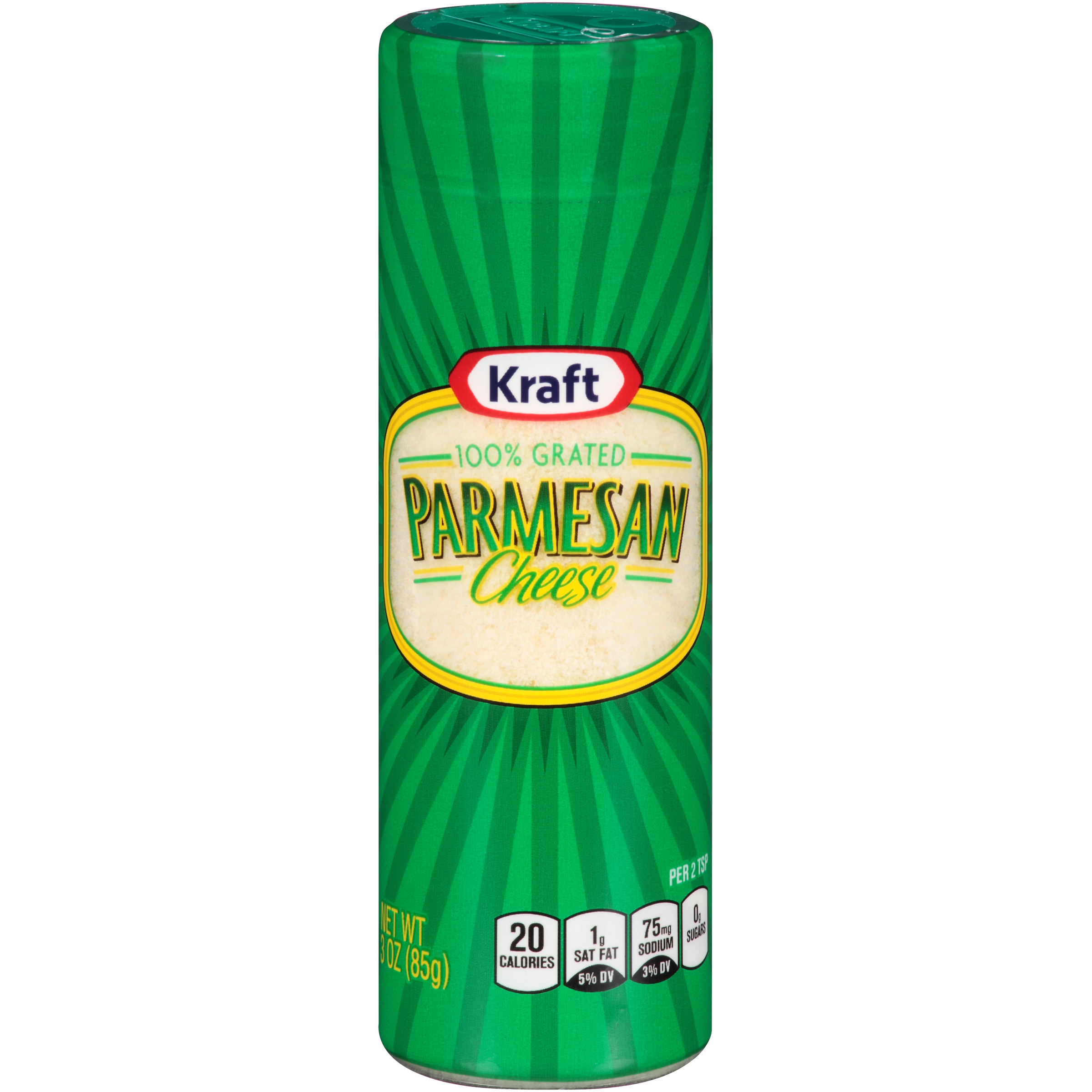 UPC 021000615421 Kraft, Grated Parmesan Cheese, 3oz Canister (Pack of